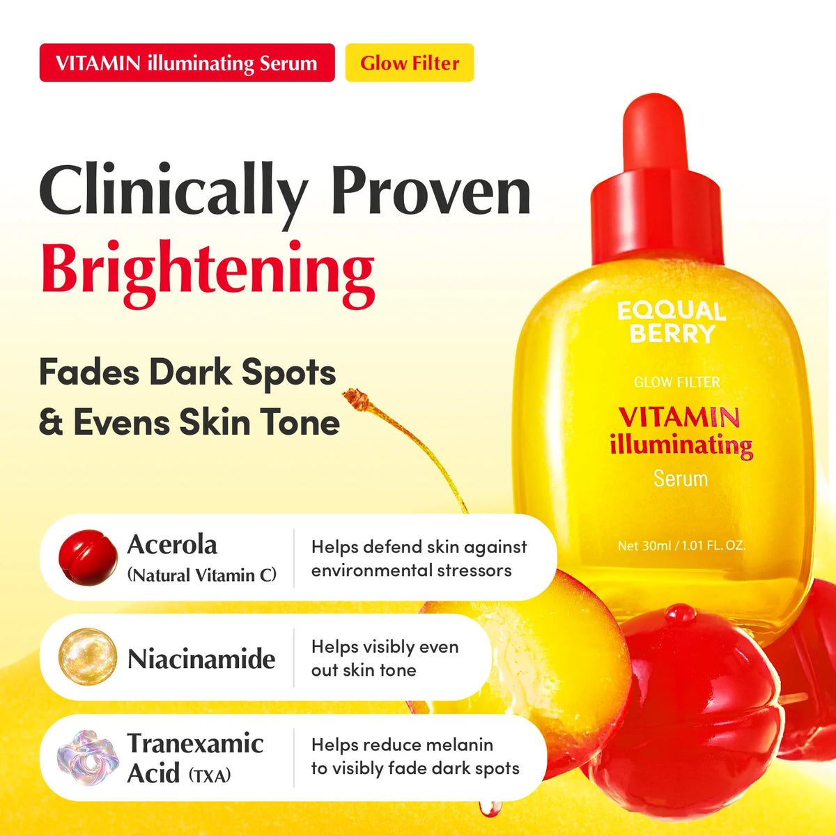 BLOCK36: EQQUAL BERRY	GLOW FILTER VITAMIN ILLUMINATING SERUM