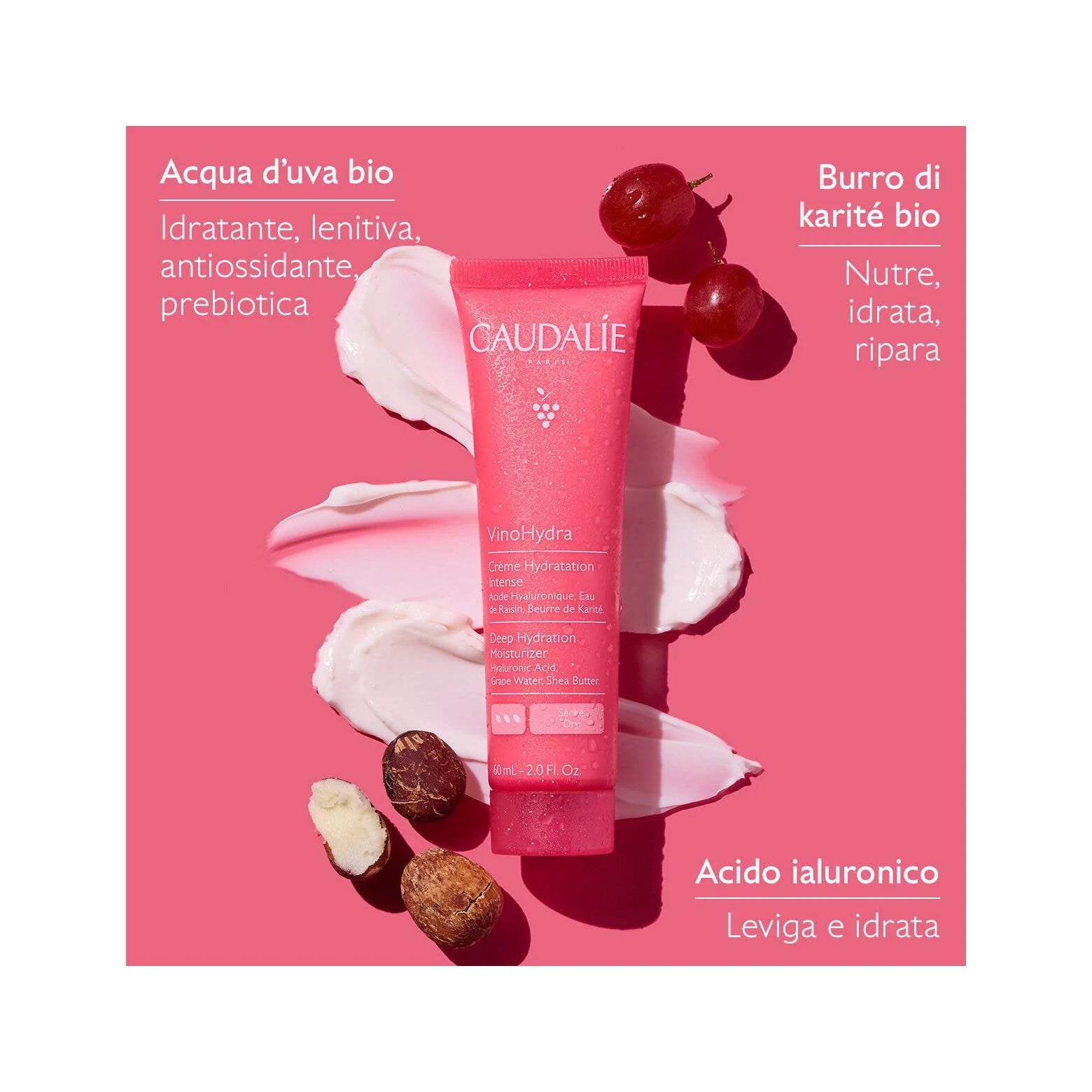 BLOCK36: CREMA	CAUDALIE	VINOHYDRA CREMA IDRATAZIONE INTENSA 60ml
