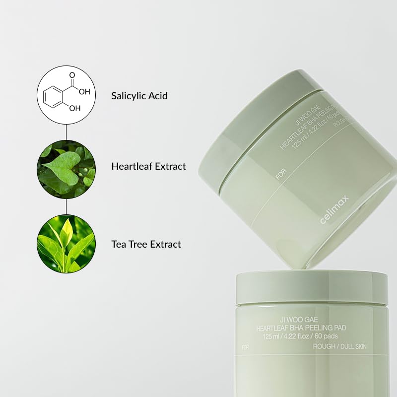 BLOCK36: CREMA	CELIMAX	JI WOO GAE HEARTLEAF BHA PEELING PAD