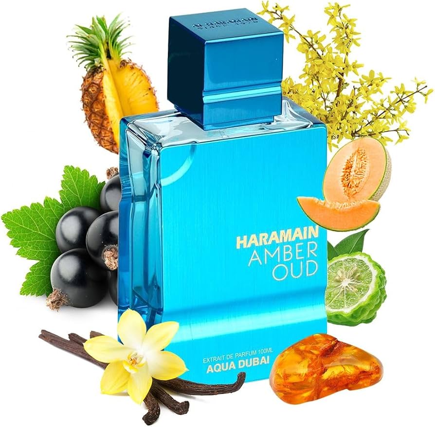 BLOCK36: PROFUMO ARABO AL HARAMAIN AMBER OUD AQUA DUBAI 100 ML EXTRAIT DE PARFUM