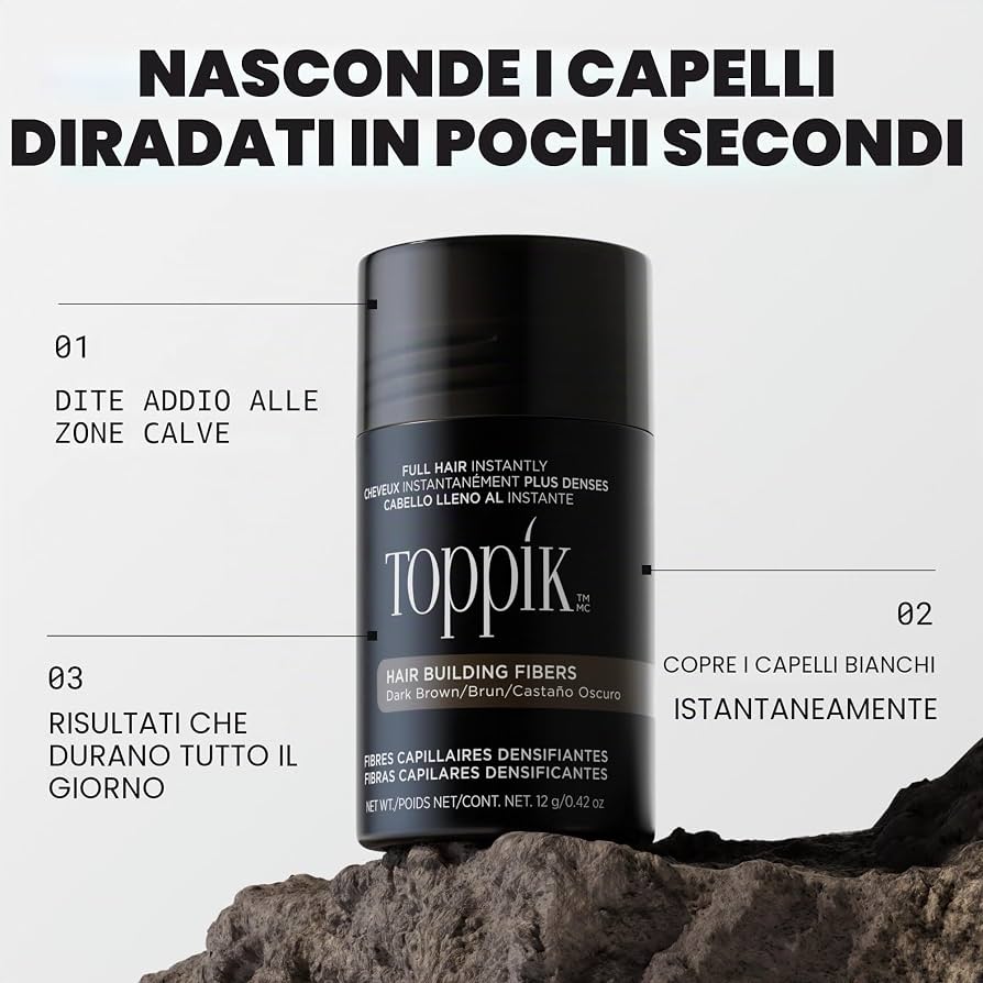 BLOCK36: TOPPIK	HAIR BUILDING FIBRES BLACK