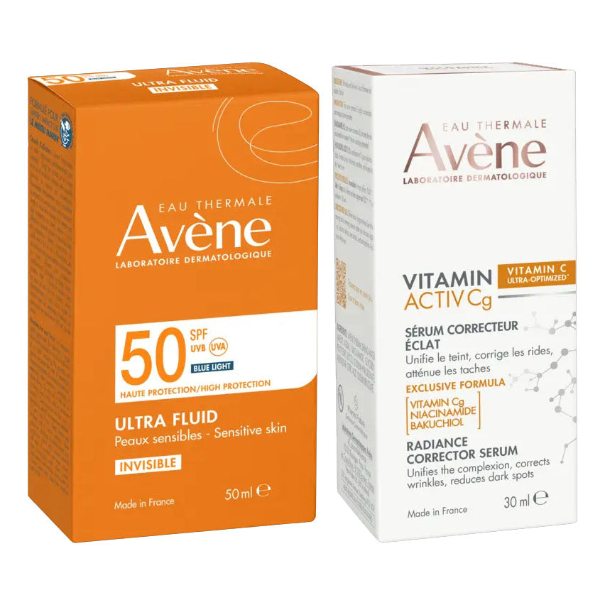 BLOCK36: AVENE	ULTRA FLUID 50+ SPF PERFEZIONATORE + SIERO VITAMIN ACTIV Cg
