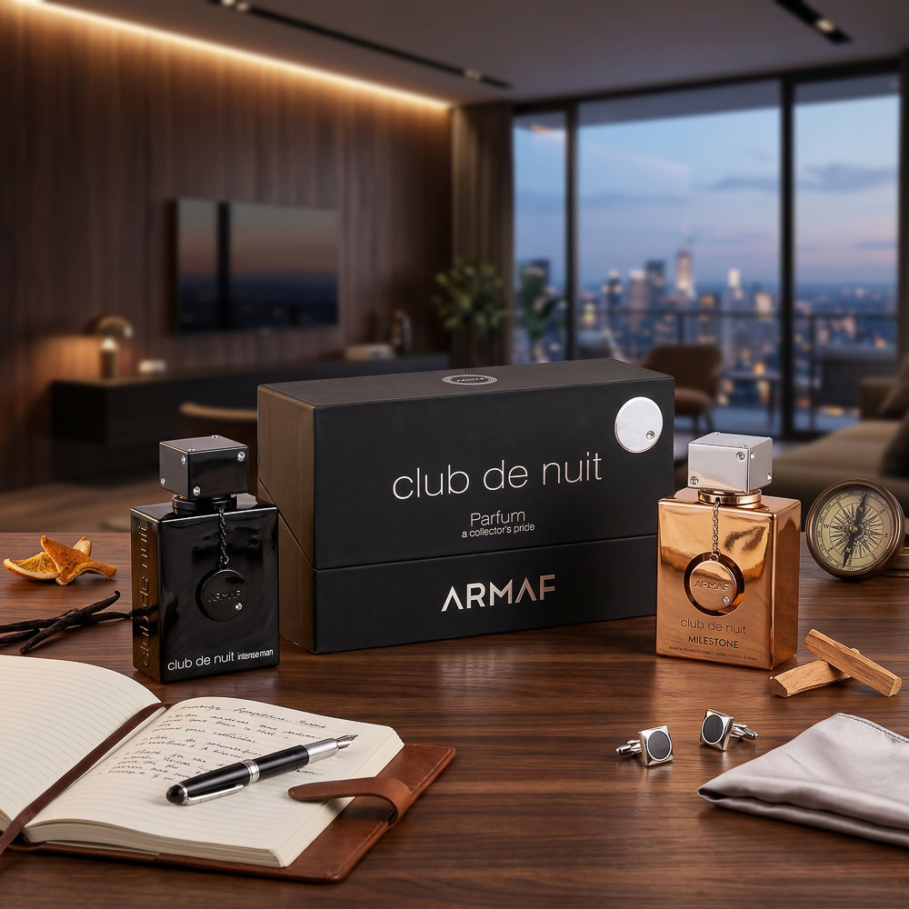 BLOCK36:PROFUMO ARABO ARMAF CLUB DE NUIT BLACK SET 3X3OML SILLAGE MILESTONE INTENSE MAN
