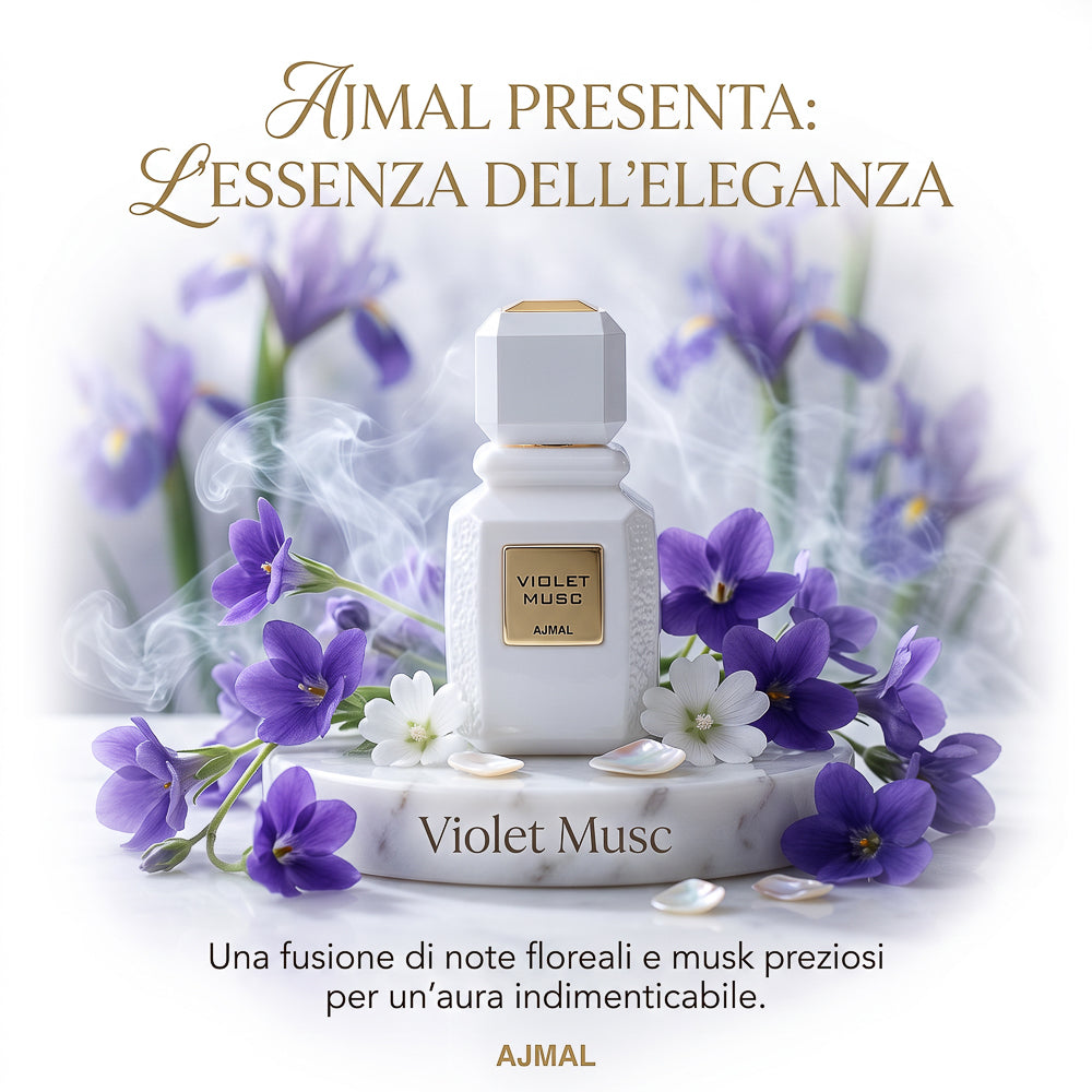 BLOCK36: PROFUMO ARABO AJMAL  VIOLET MUSC UNISEX 3,4 OZ EDP