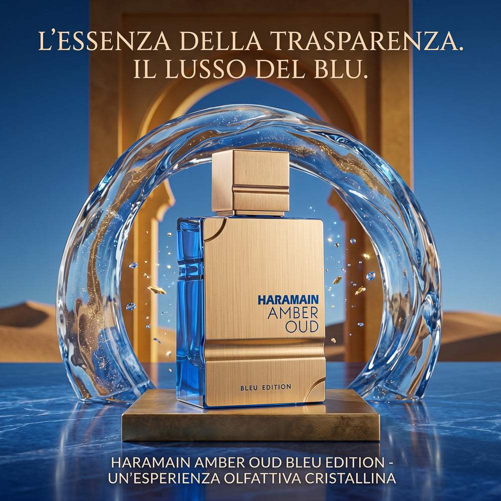 BLOCK36:PROFUMO ARABO AL HARAMAIN AMBER OUD BLUE  EDITION  EDP 60 ML