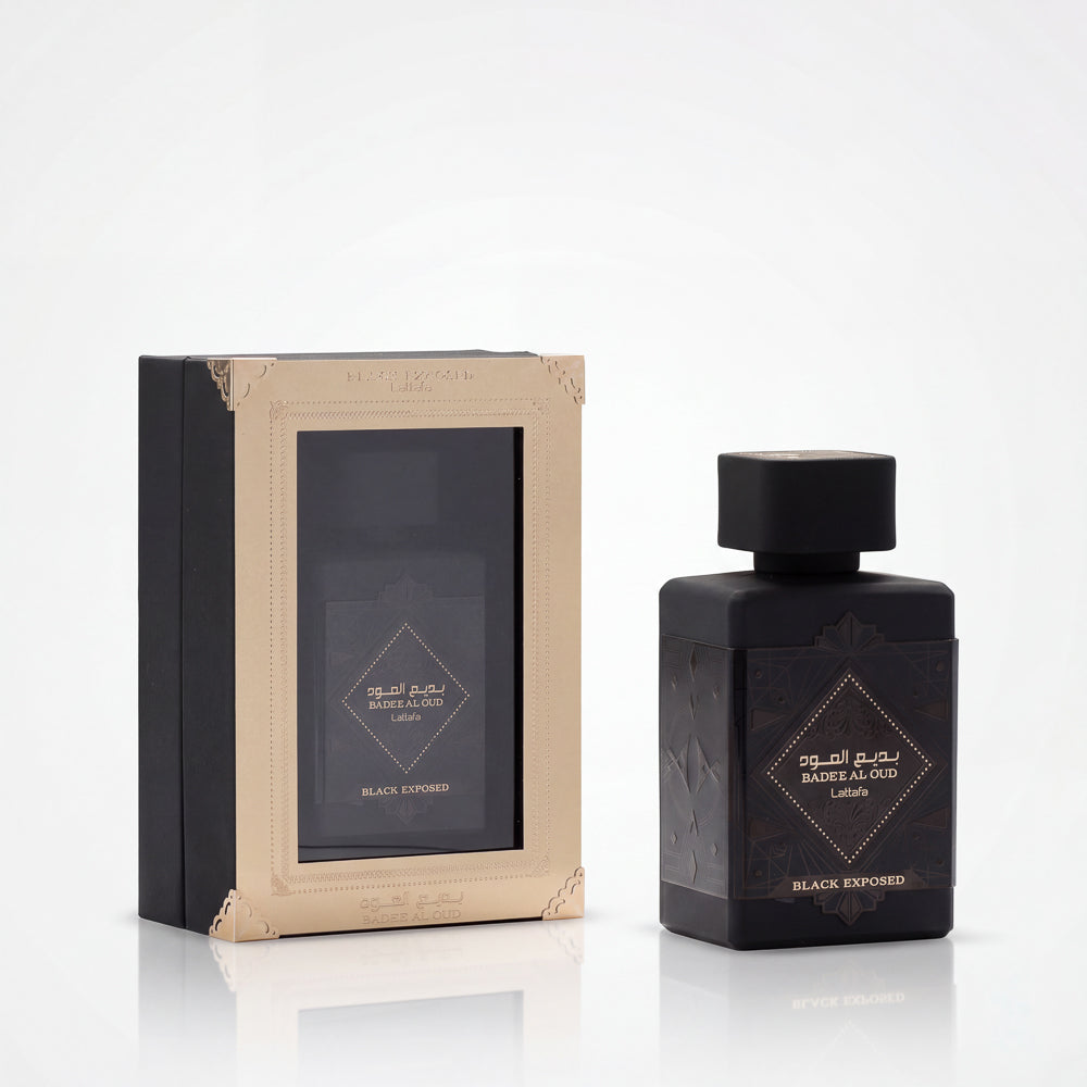 BLOCK36:PROFUMO ARABO LATTAFA  BADE'E AL OUD BLACK EXPOSED EDP100ML