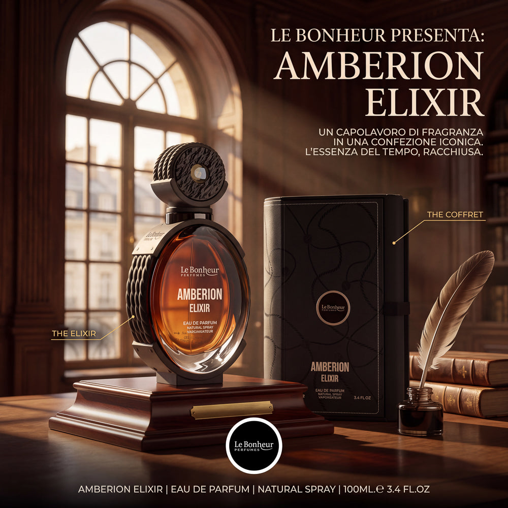 BLOCK36:PROFUMO ARABO LE BONHEUR AMBERION ELIXIR EDP 100ML