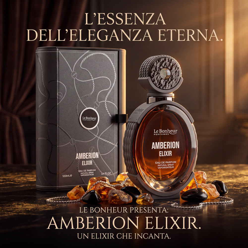 BLOCK36:PROFUMO ARABO LE BONHEUR AMBERION ELIXIR EDP 100ML