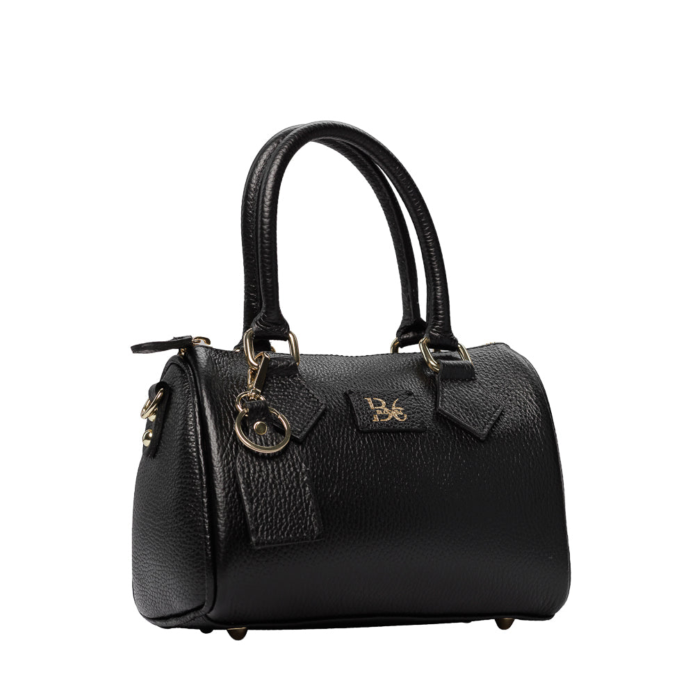 BLOCK36: BORSA IN PELLE NERA ESTIVA