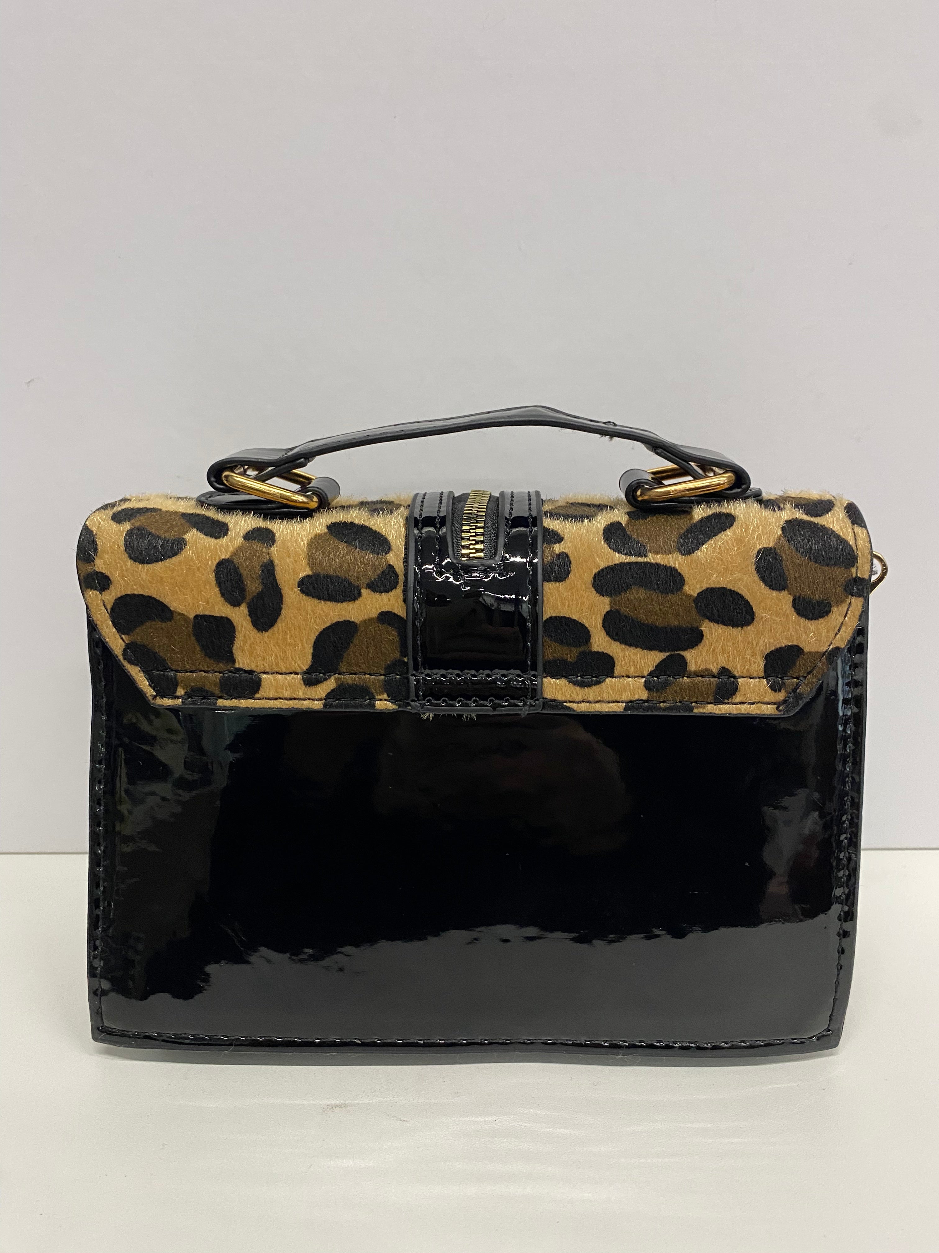 MINIBAG ELEGANTE CON STAMPA LEOPARDATA LUCIDA