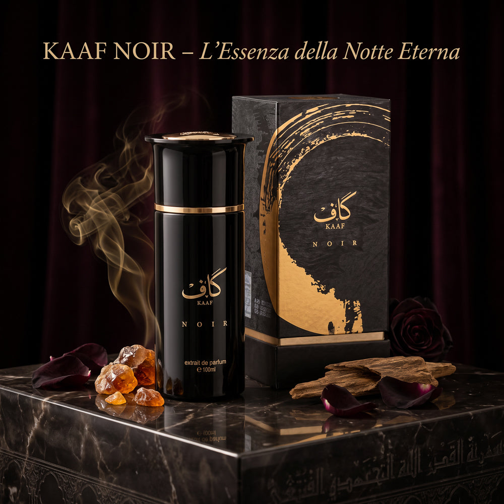 BLOCK36: PROFUMO ARABO AHMED AL MAGRIBI KAAF NOIR EXTRAIT DE PARFUM 100ML