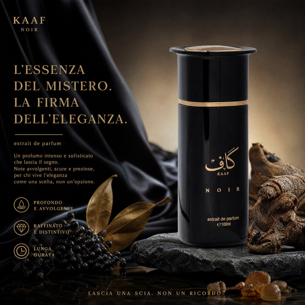 BLOCK36: PROFUMO ARABO AHMED AL MAGRIBI KAAF NOIR EXTRAIT DE PARFUM 100ML