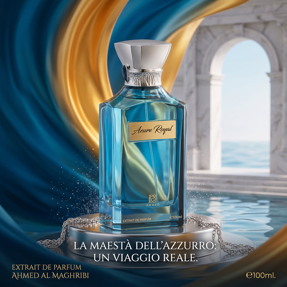 BLOCK36: PROFUMO ARABO AHMED AL MAGHRIBI AZURE ROYAL EXTRAIT DE PARFUM 100 ML