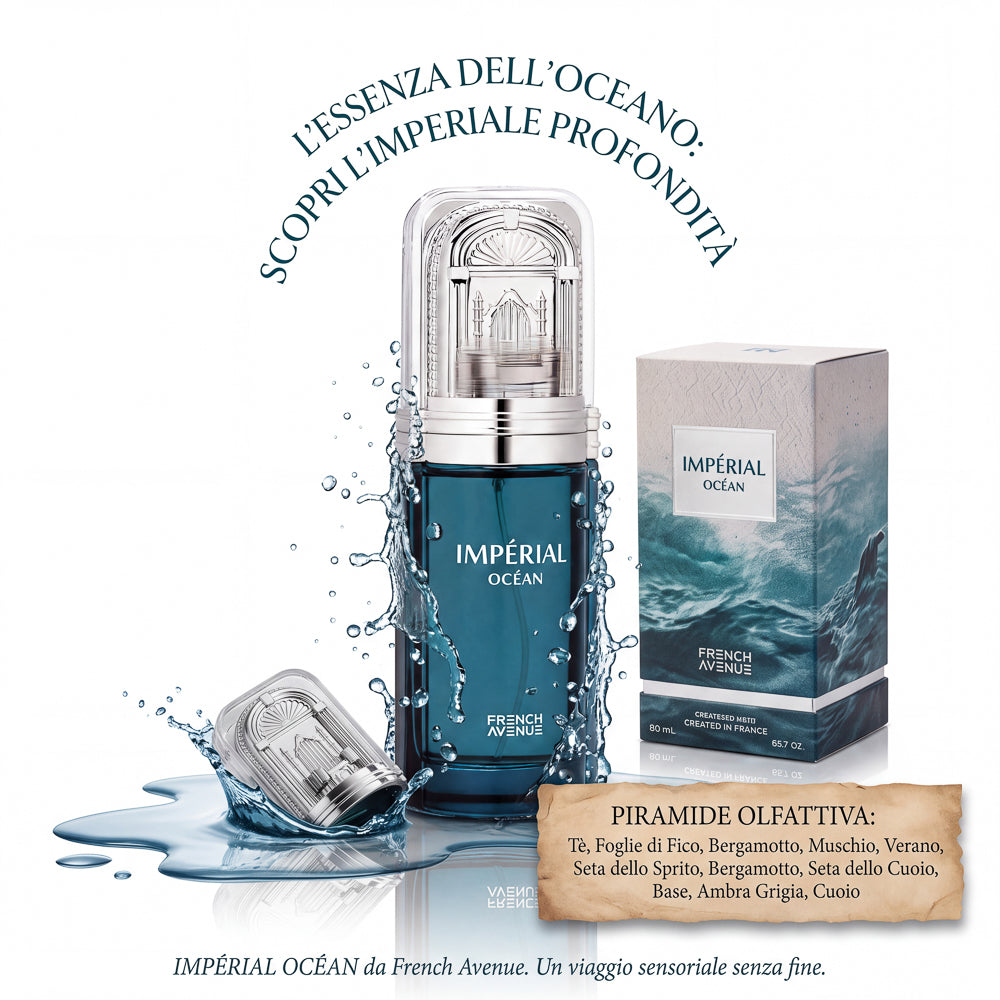 BLOCK36: PROFUMO ARABO FRENCH AVENUE IMPERIAL OCEAN EXTRAIT DE PARFUM 100 ML