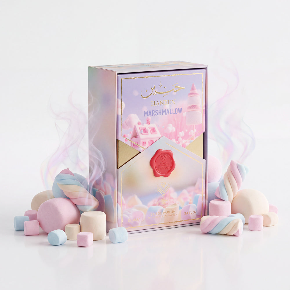 BLOCK36: PROFUMO ARABO HANEEN MARSHMALLOW BY LE BONHEUR WOMAN EDP 100 ML
