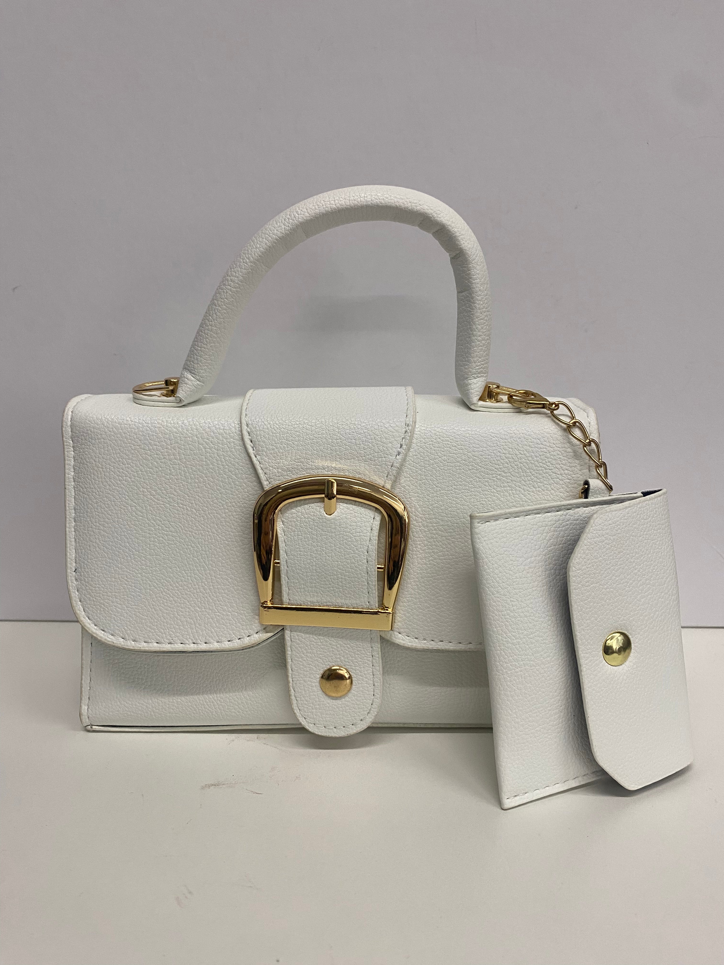 MINIBAG BIANCA GIOVANILE CON ACCESSORIO, MANICI E TRACOLLA