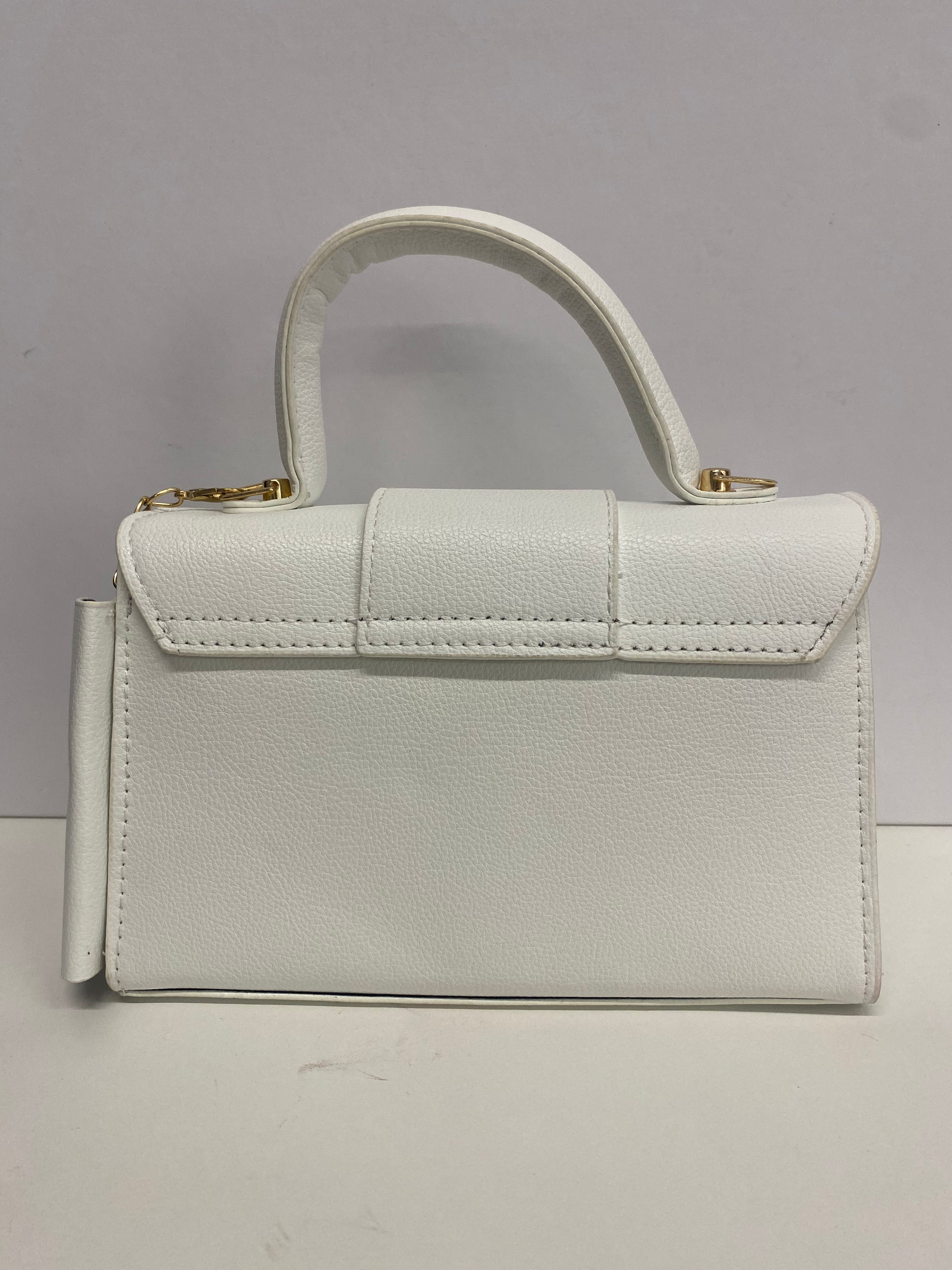 MINIBAG BIANCA GIOVANILE CON ACCESSORIO, MANICI E TRACOLLA