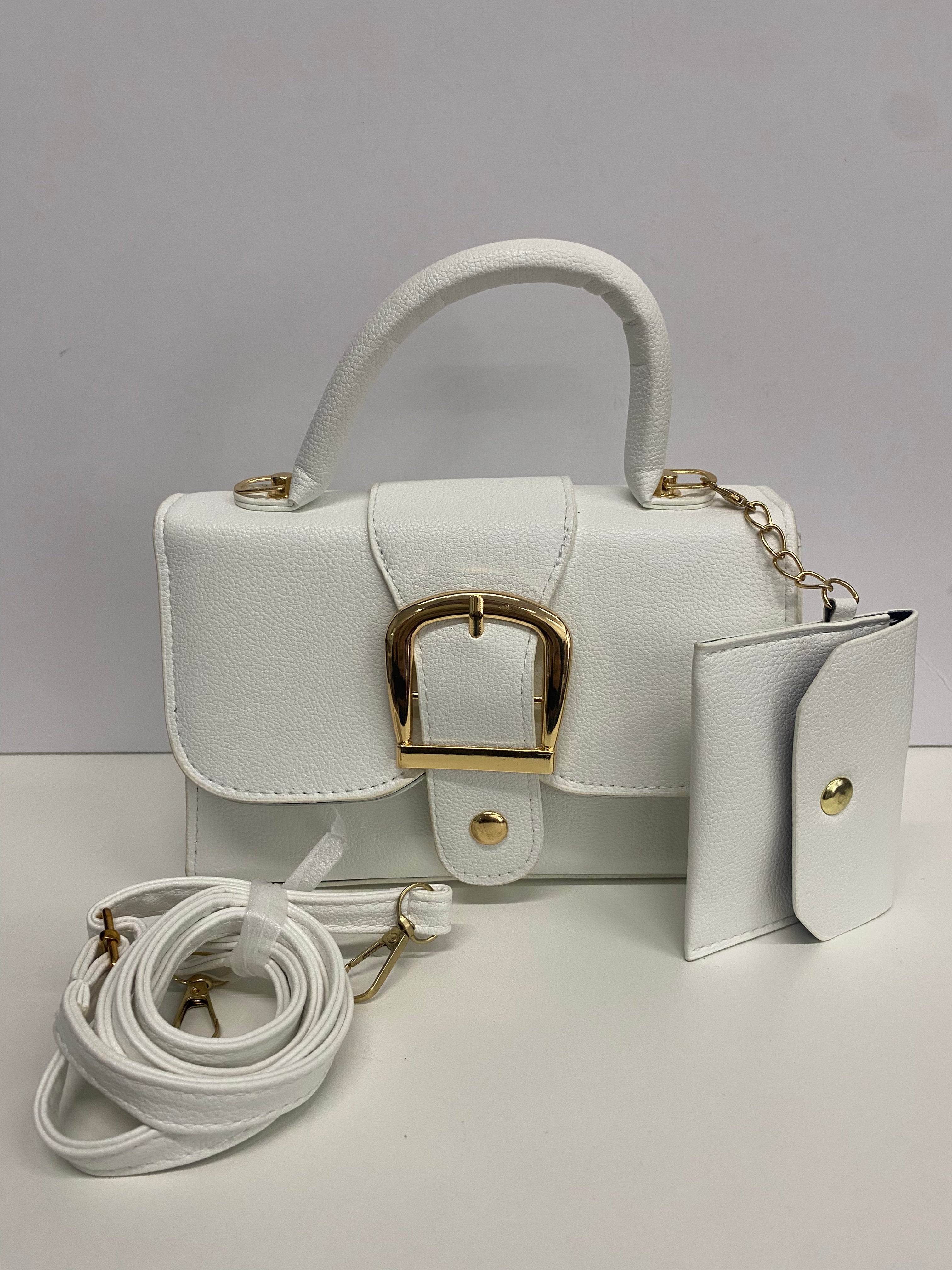 MINIBAG BIANCA GIOVANILE CON ACCESSORIO, MANICI E TRACOLLA