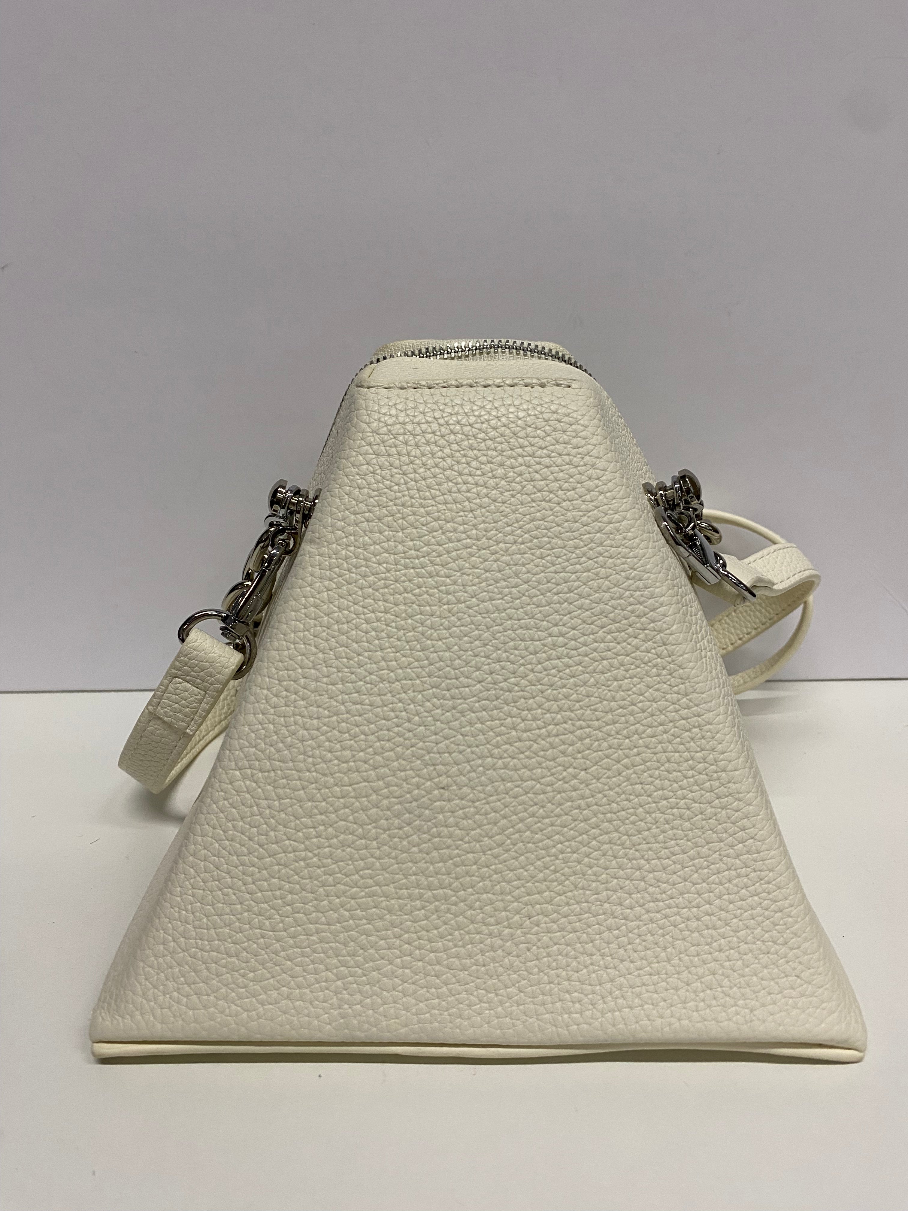 BORSA TRENDY RIGIDA COL BIANCO PANNA