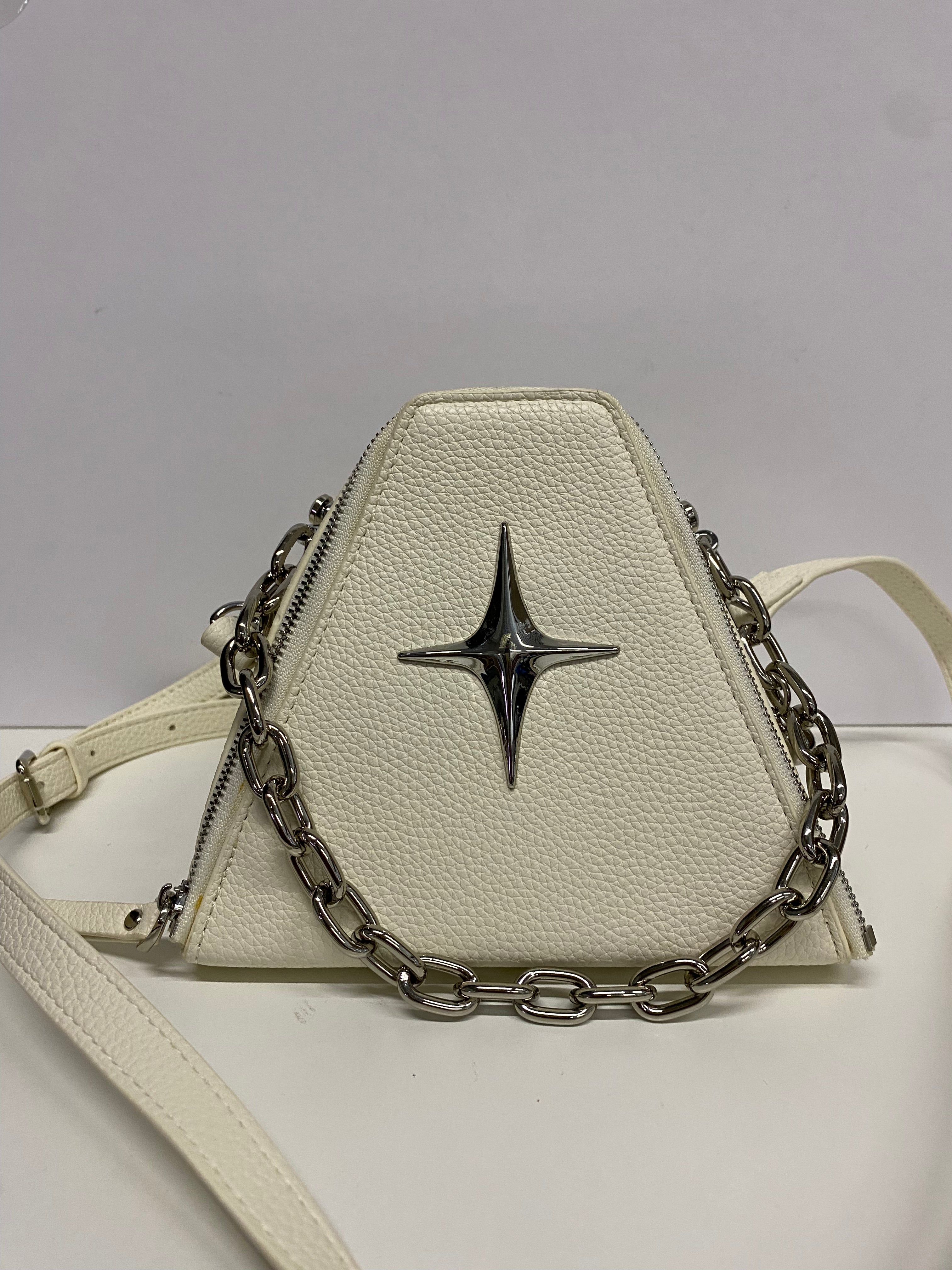BORSA TRENDY RIGIDA COL BIANCO PANNA