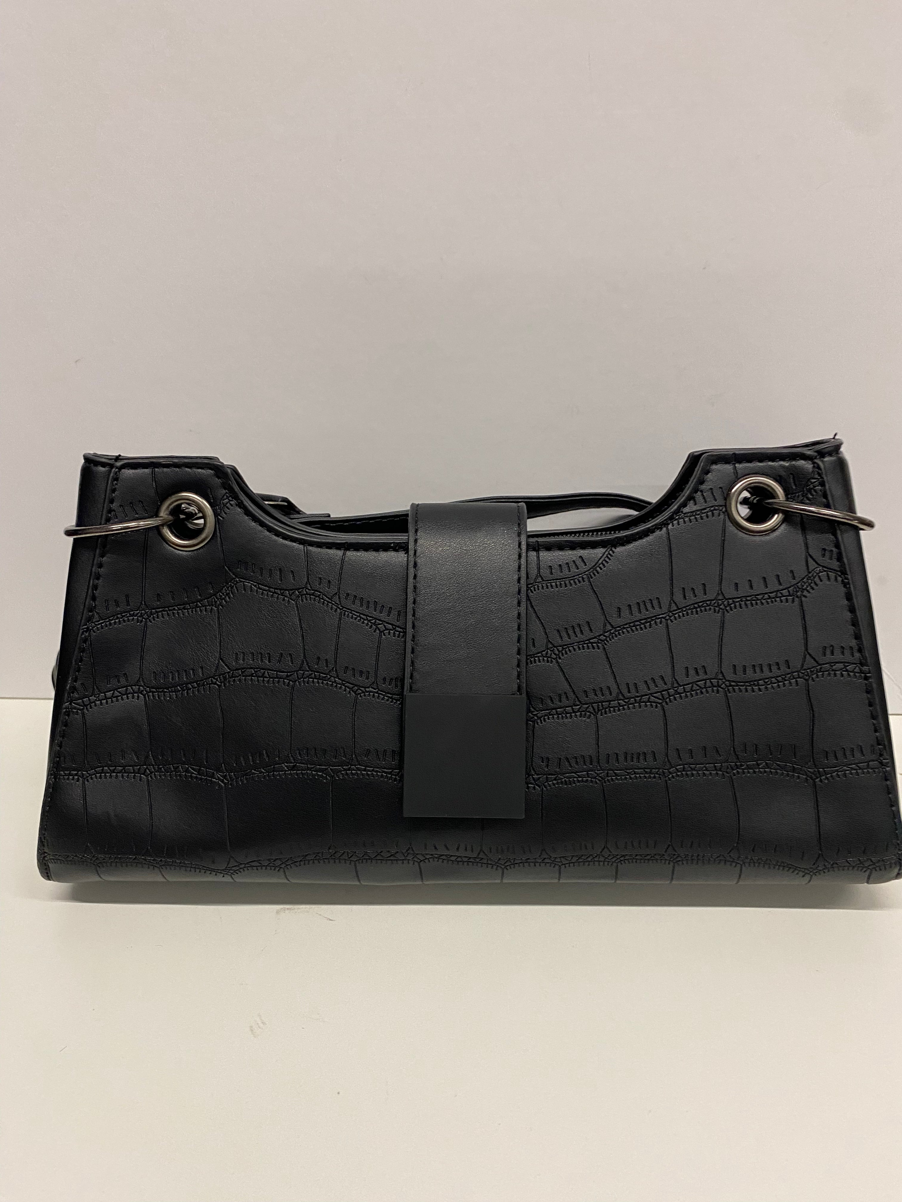 BORSA ELEGANTE CON TRACOLLA STAMPA COCCODRILLO