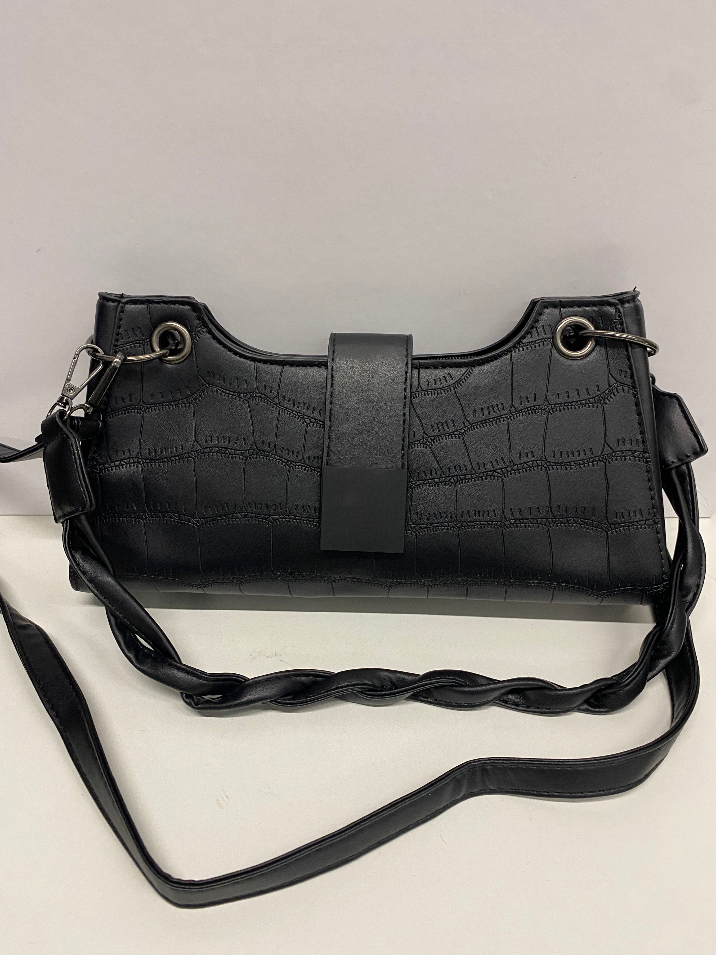 BORSA ELEGANTE CON TRACOLLA STAMPA COCCODRILLO