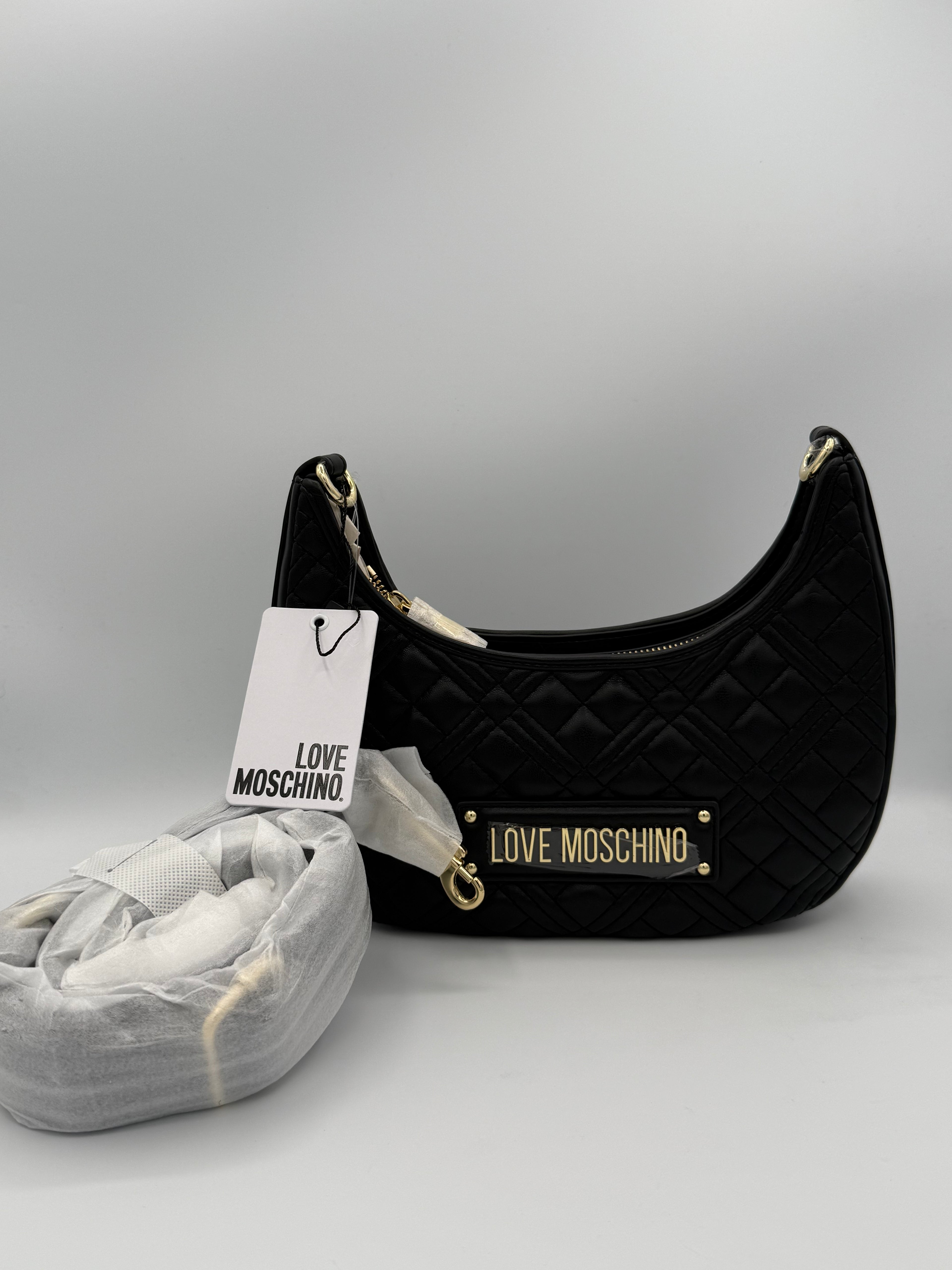 BORSA QUILTED MEZZA COL NERO