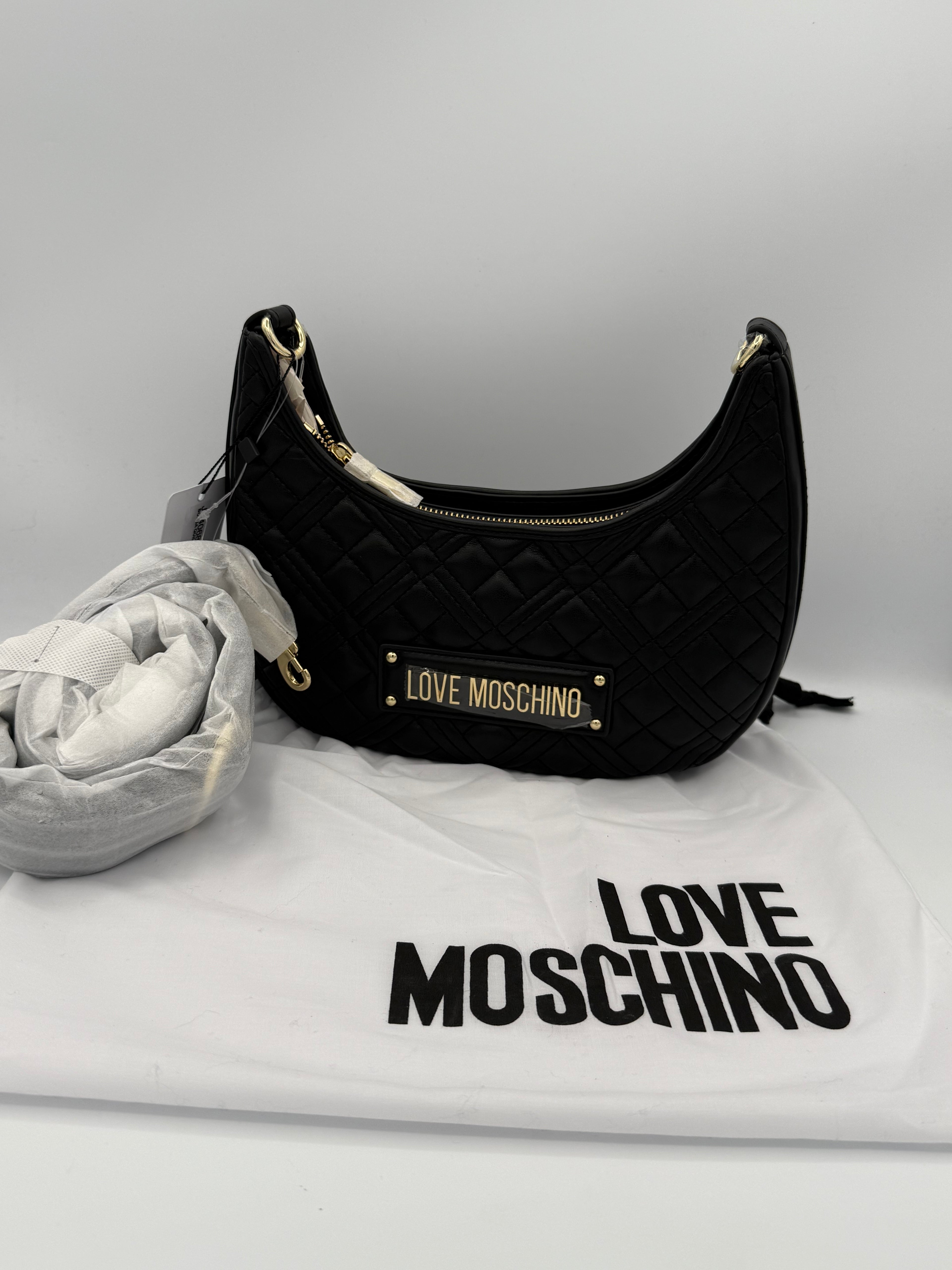 BORSA QUILTED MEZZA COL NERO