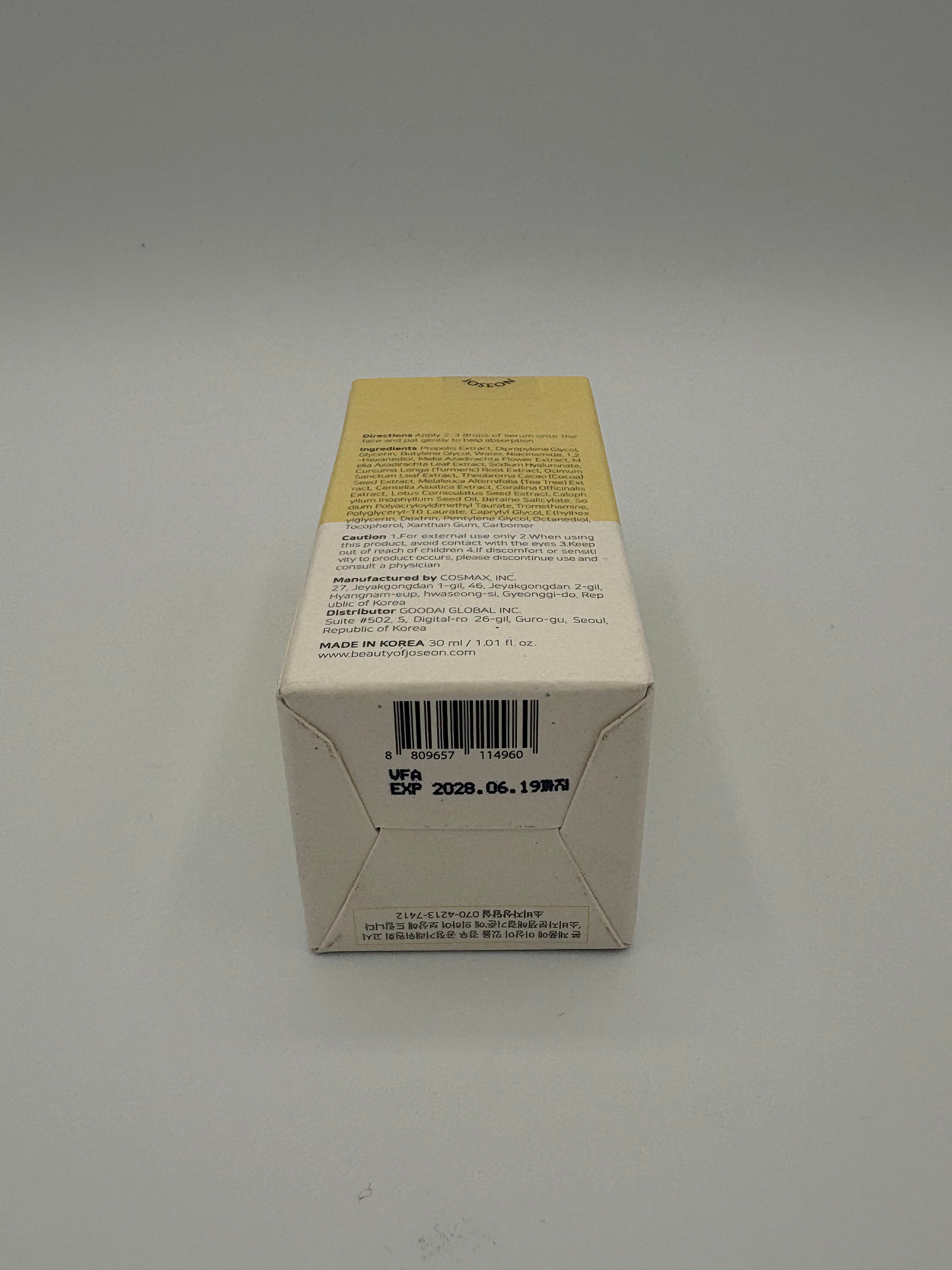 BLOCK36: SIERO	BEAUTY OF JOSEON (KOREANA)	GLOW SERUM PROPOLIS + NIACINAMIDE 30ml