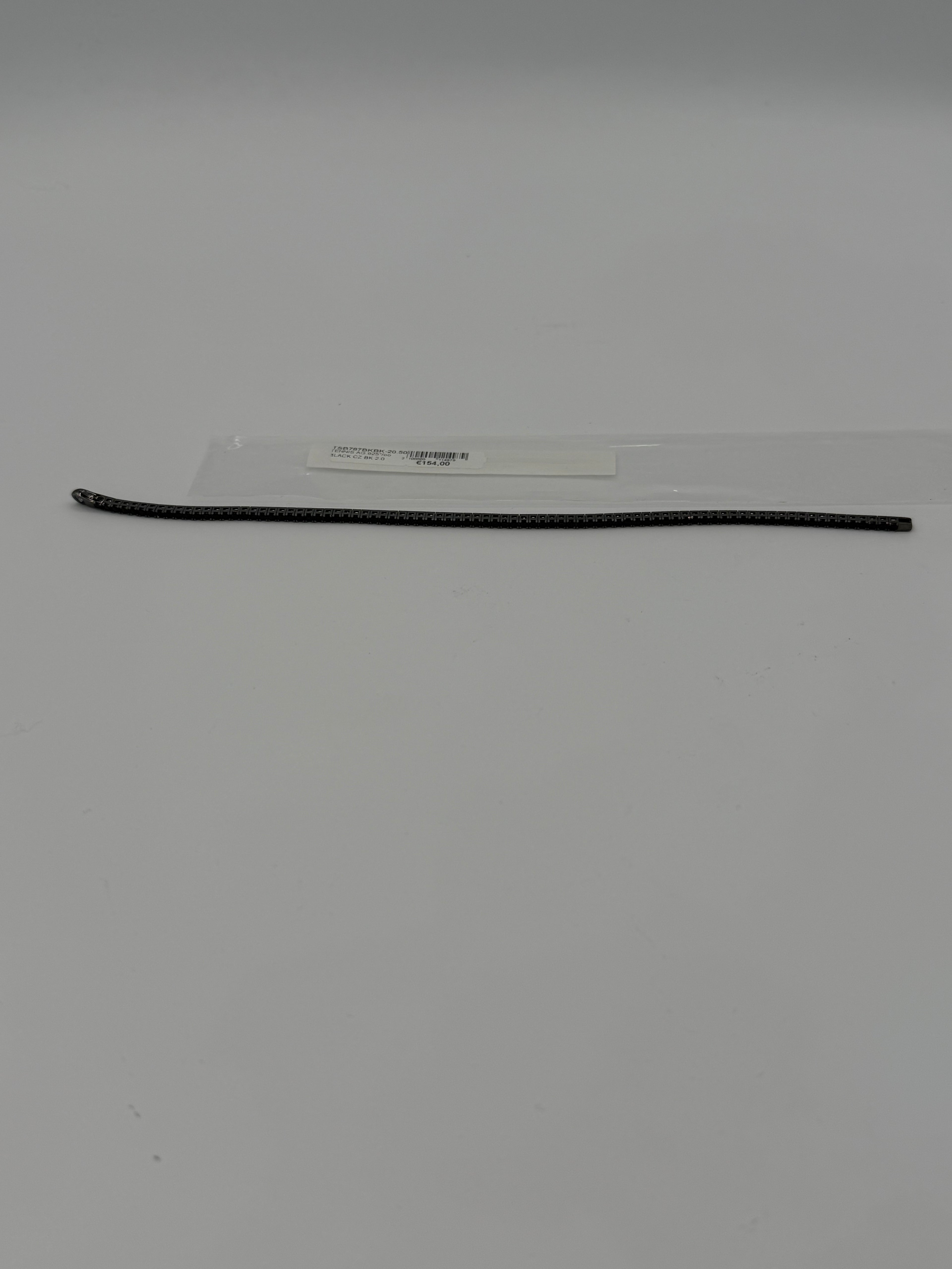 TENNIS 	BLACK CZ. BLACK ARGENTO