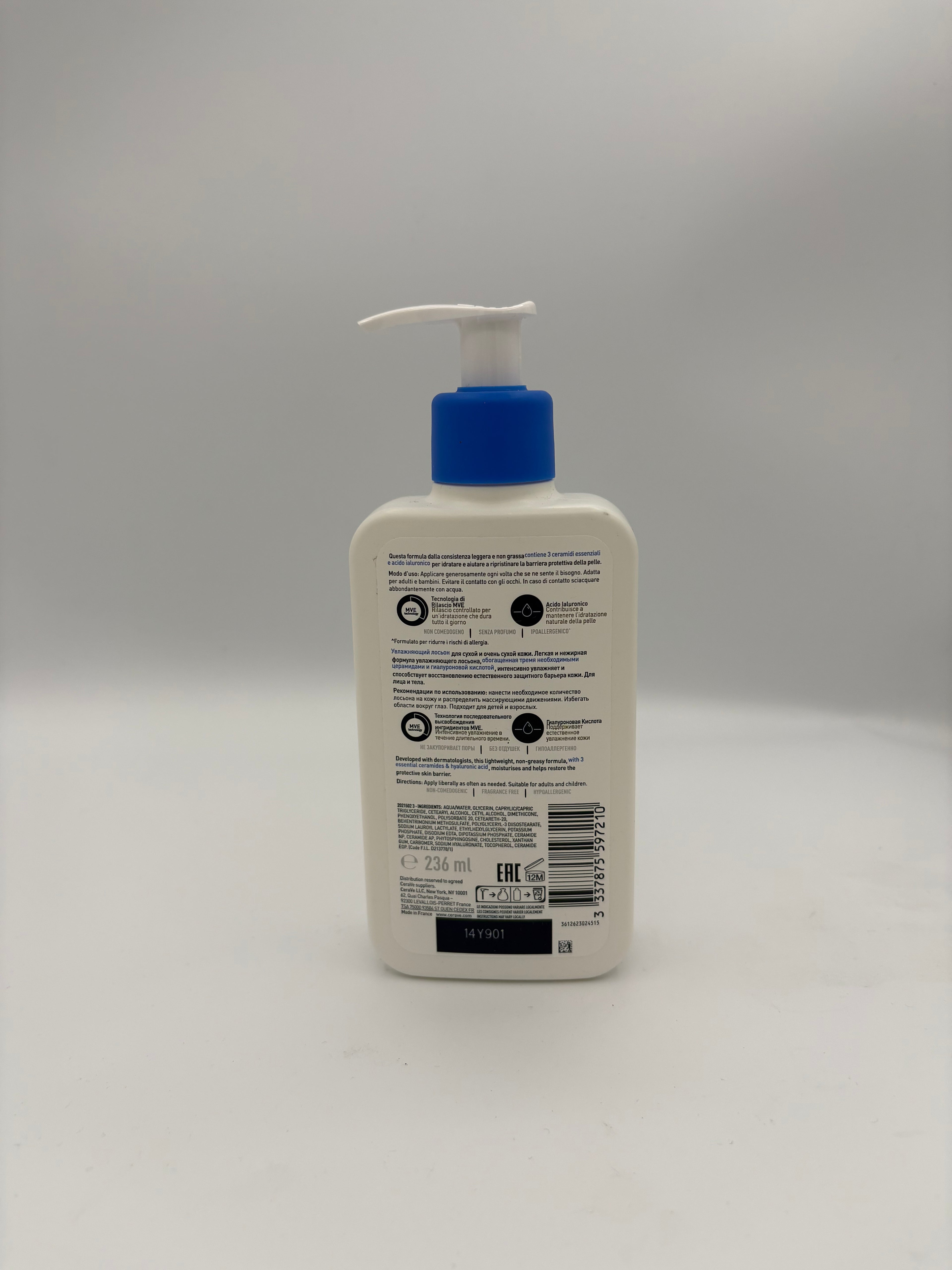BLOCK36: LOZIONE	CERAVE	LOZIONE IDRATANTE 236ml