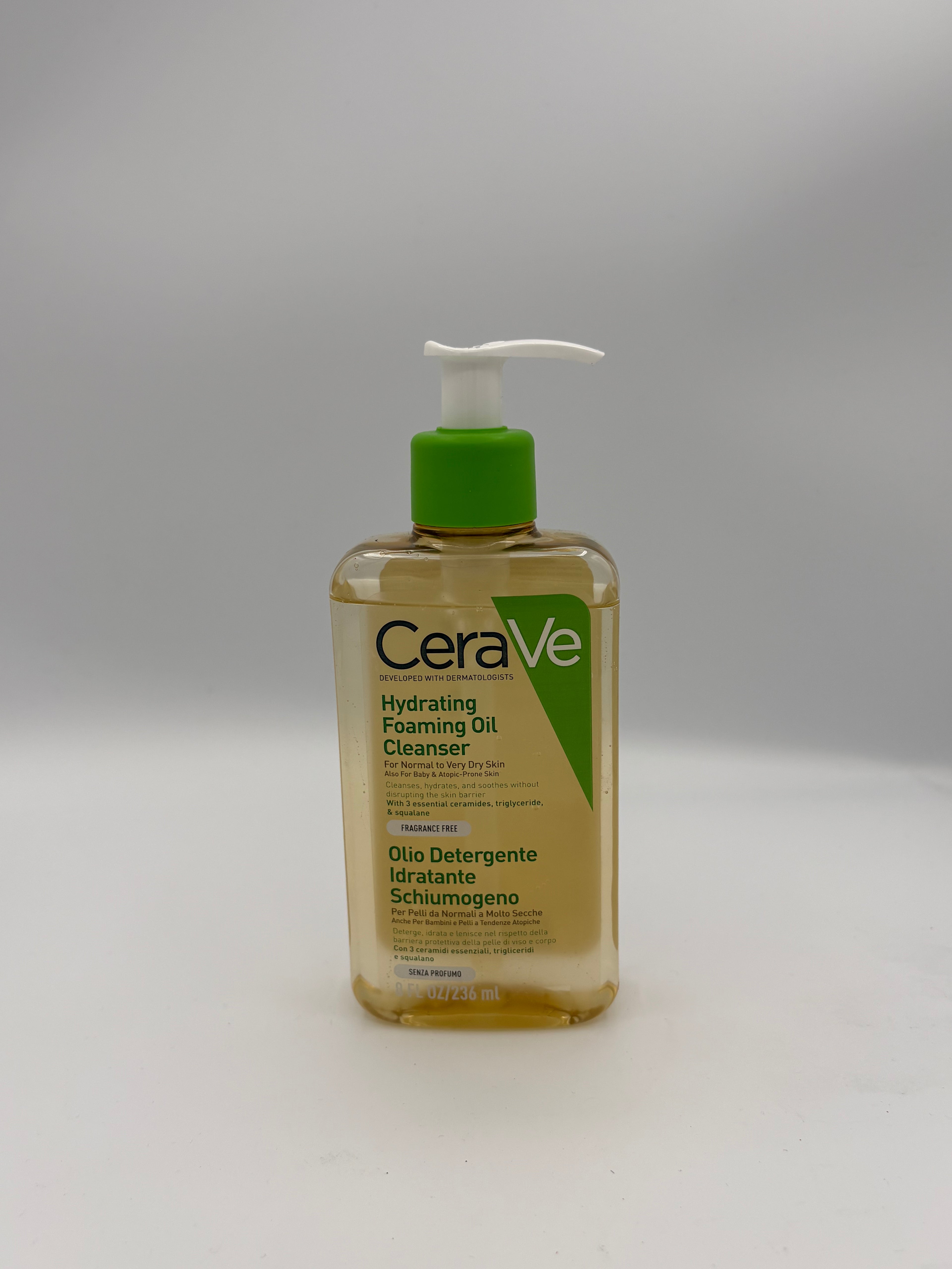 BLOCK36: OLIO	CERAVE	OLIO DETERGENTE IDRATANTE SCHIUMOGENO 236ml