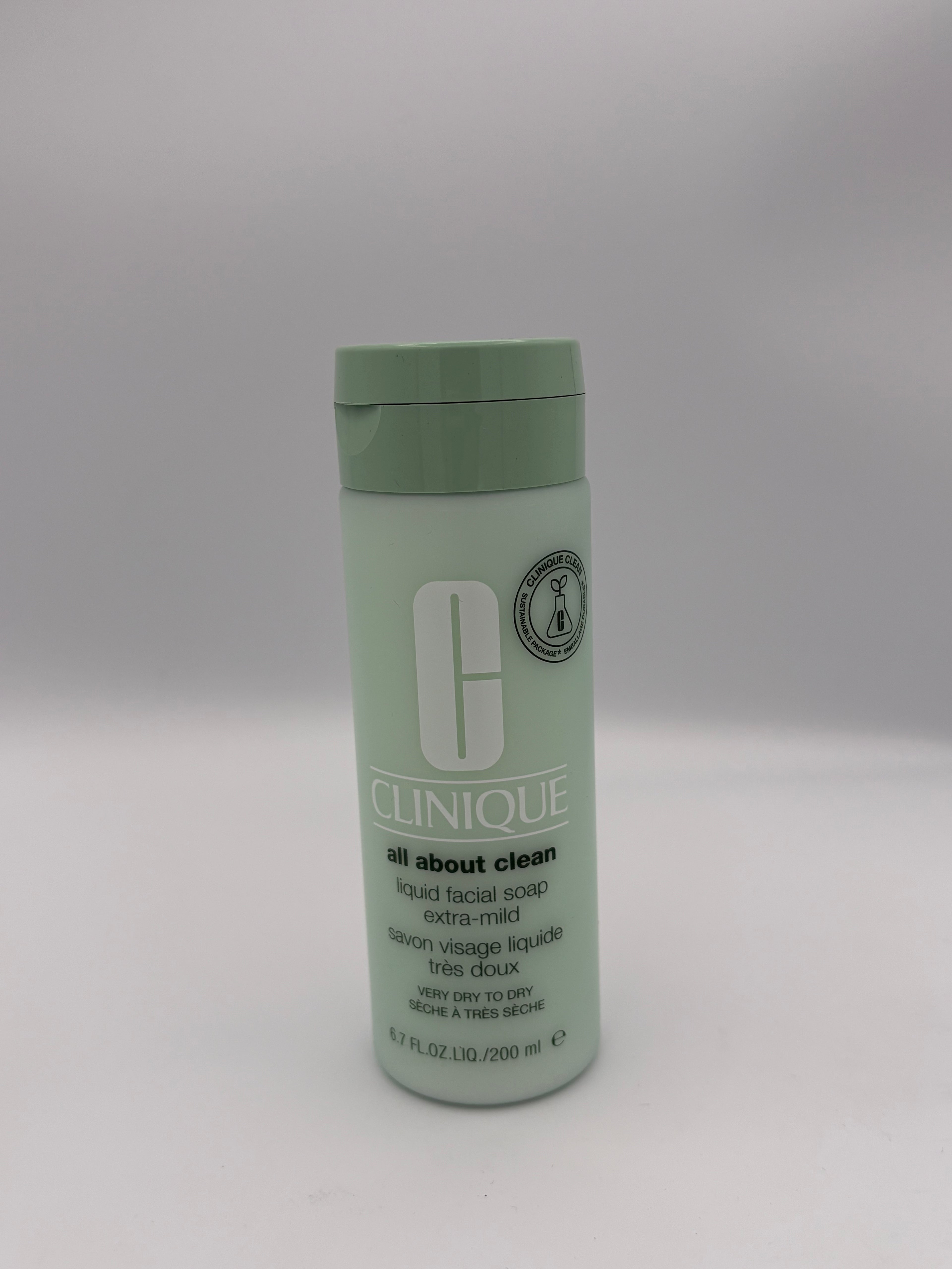 BLOCK36: SAPONE	CLINIQUE	LIQUID FACIAL SOAP EXTRA MILD FOR DRY SKIN