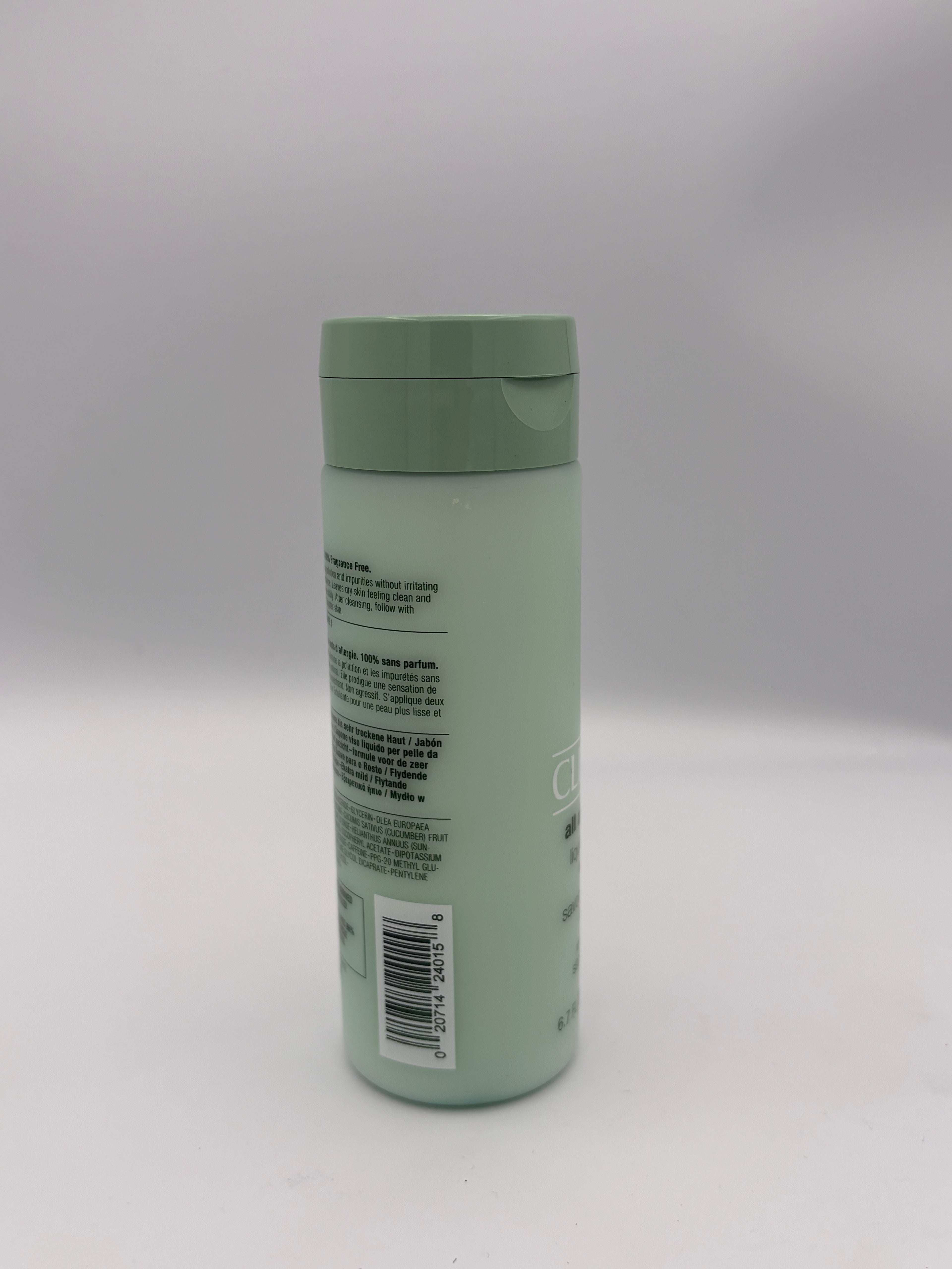 BLOCK36: SAPONE	CLINIQUE	LIQUID FACIAL SOAP EXTRA MILD FOR DRY SKIN