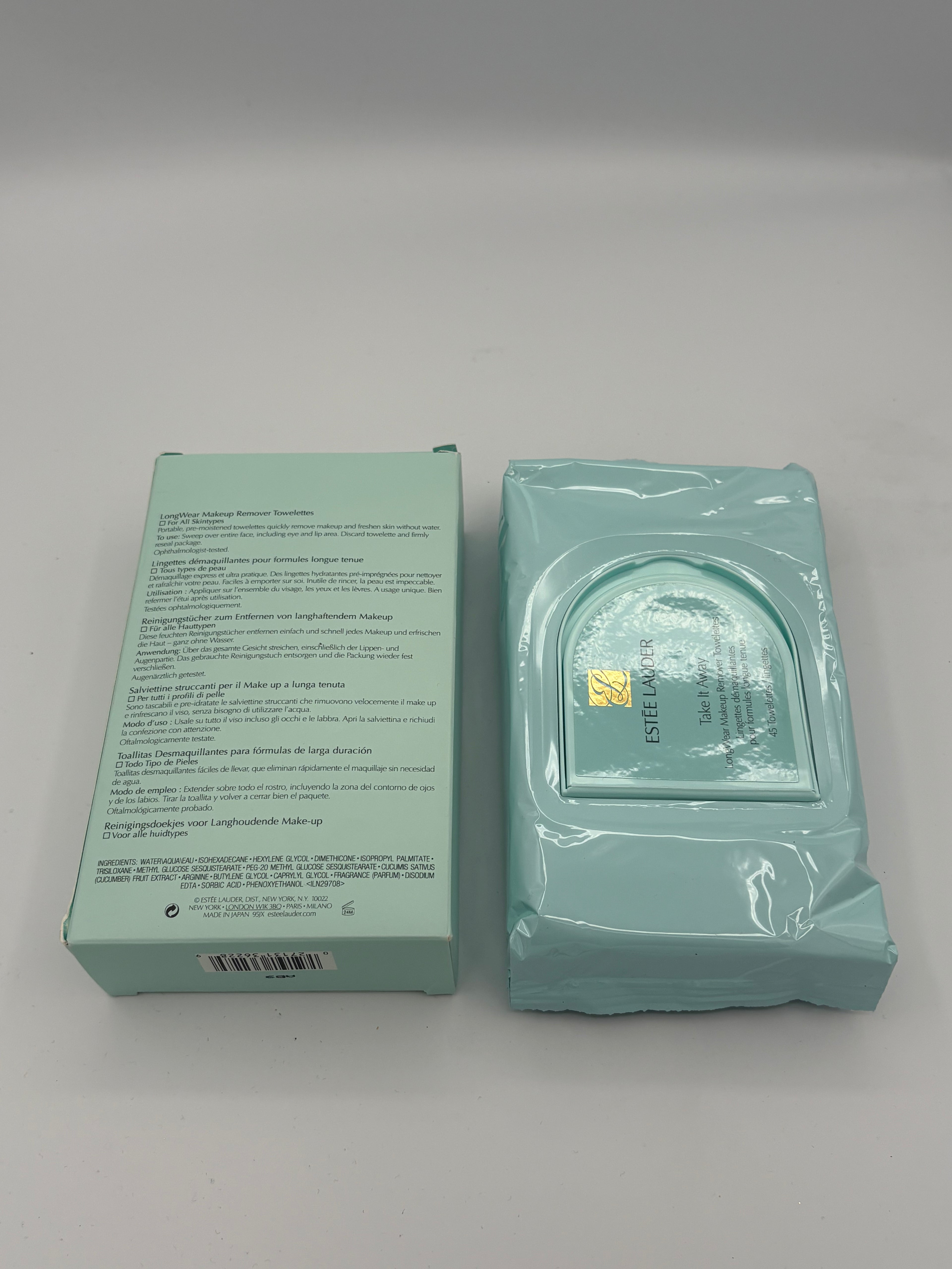 BLOCK36: SALVIETTE	ESTEE LAUDER	TAKE IT AWAY LONGWEAR MAKEUP REMOVER TOWELETTES