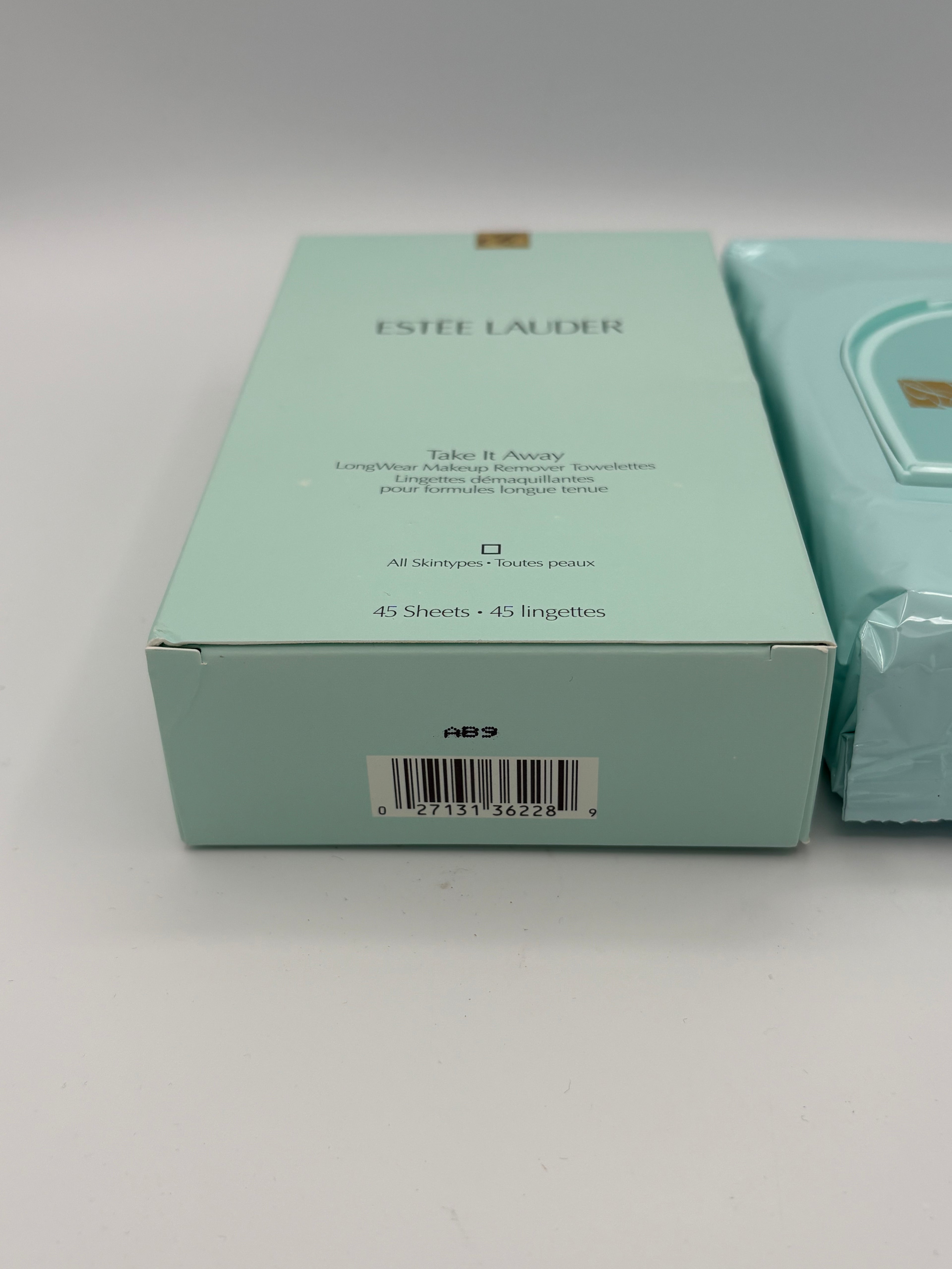 BLOCK36: SALVIETTE	ESTEE LAUDER	TAKE IT AWAY LONGWEAR MAKEUP REMOVER TOWELETTES