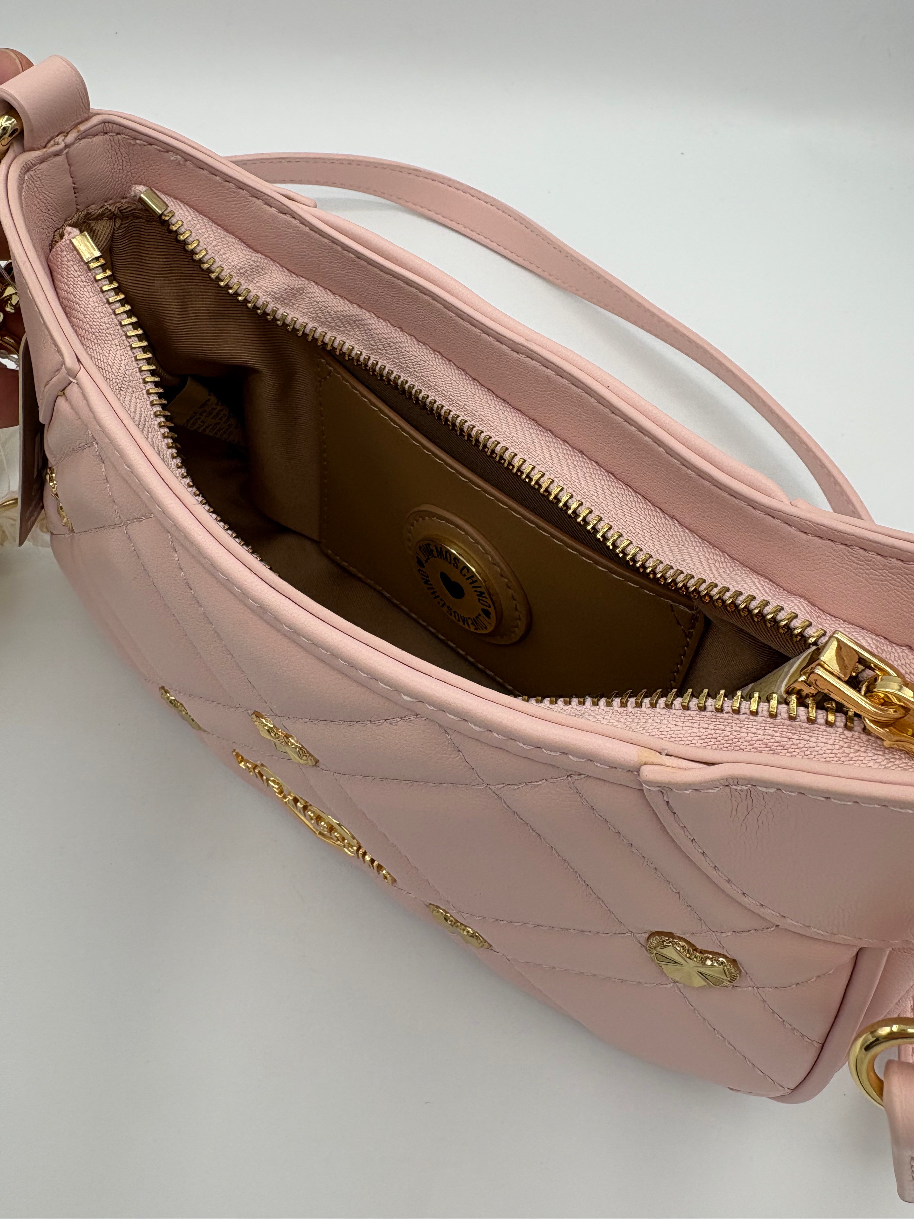 BORSA A SPALLA COL, ROSA