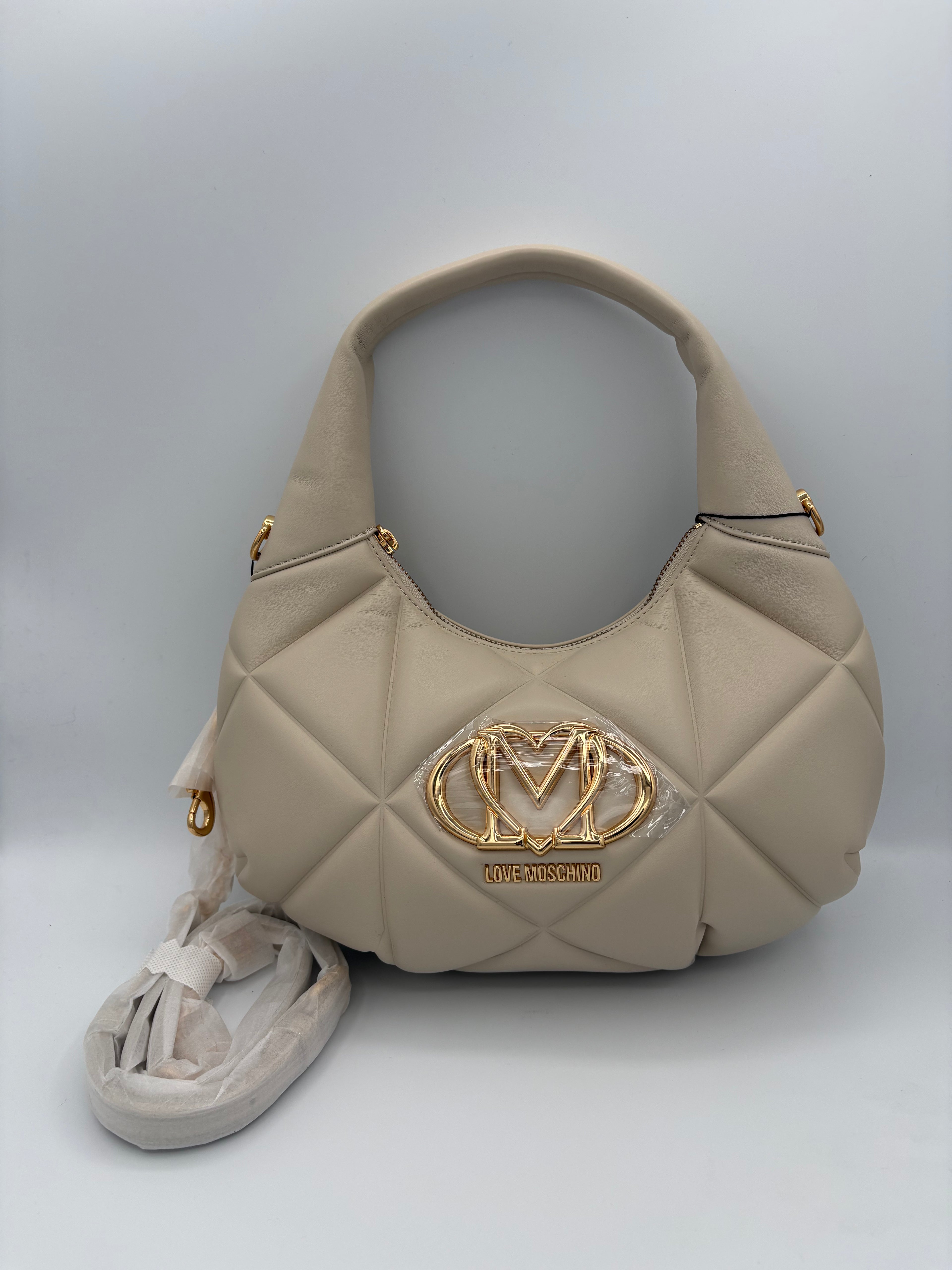 BORSA A SPALLA COL. BEIGE