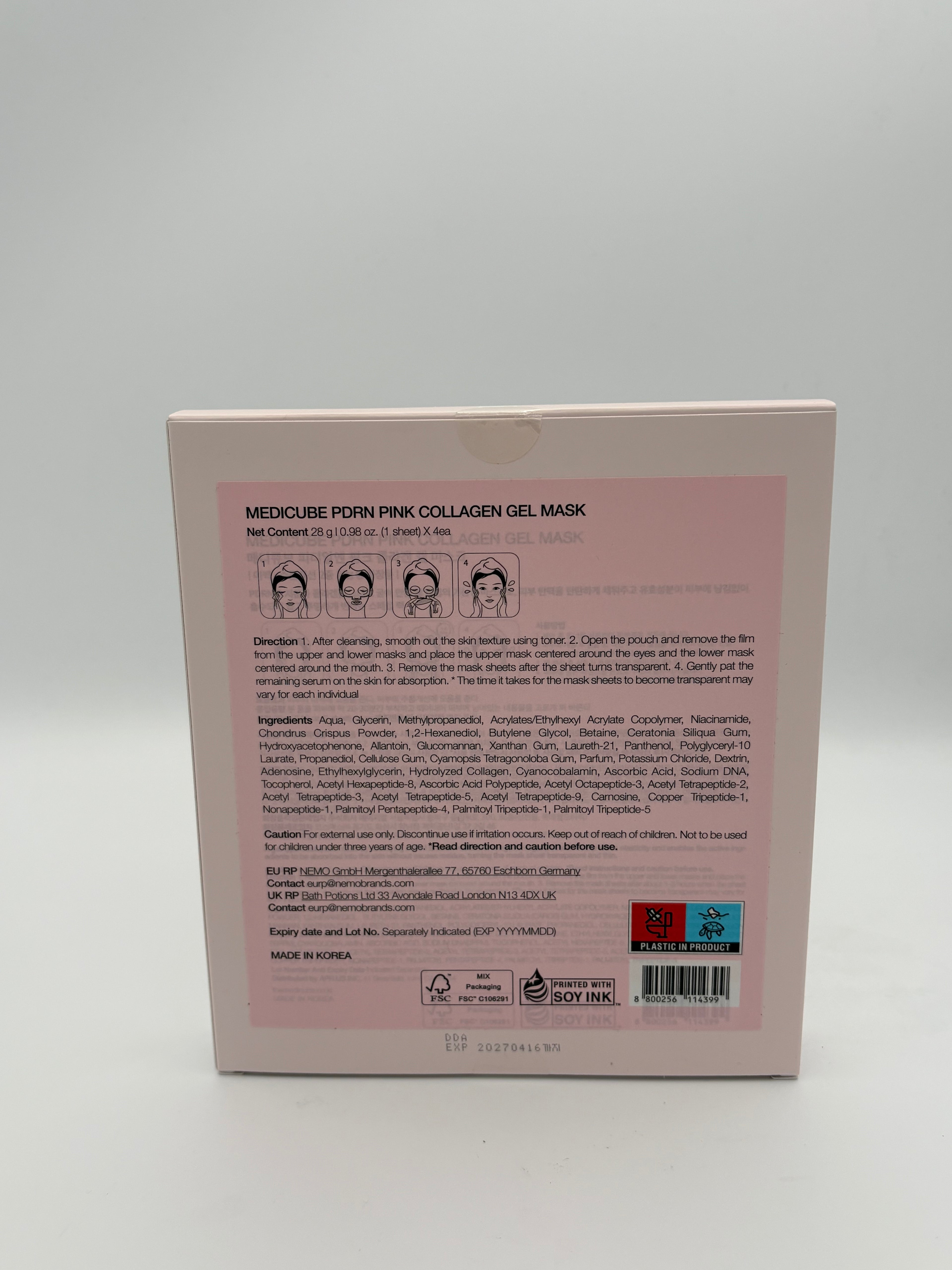 BLOCK36: MASCHERA	MEDICUBE	PDRN PINK COLLAGEN GEL MASK