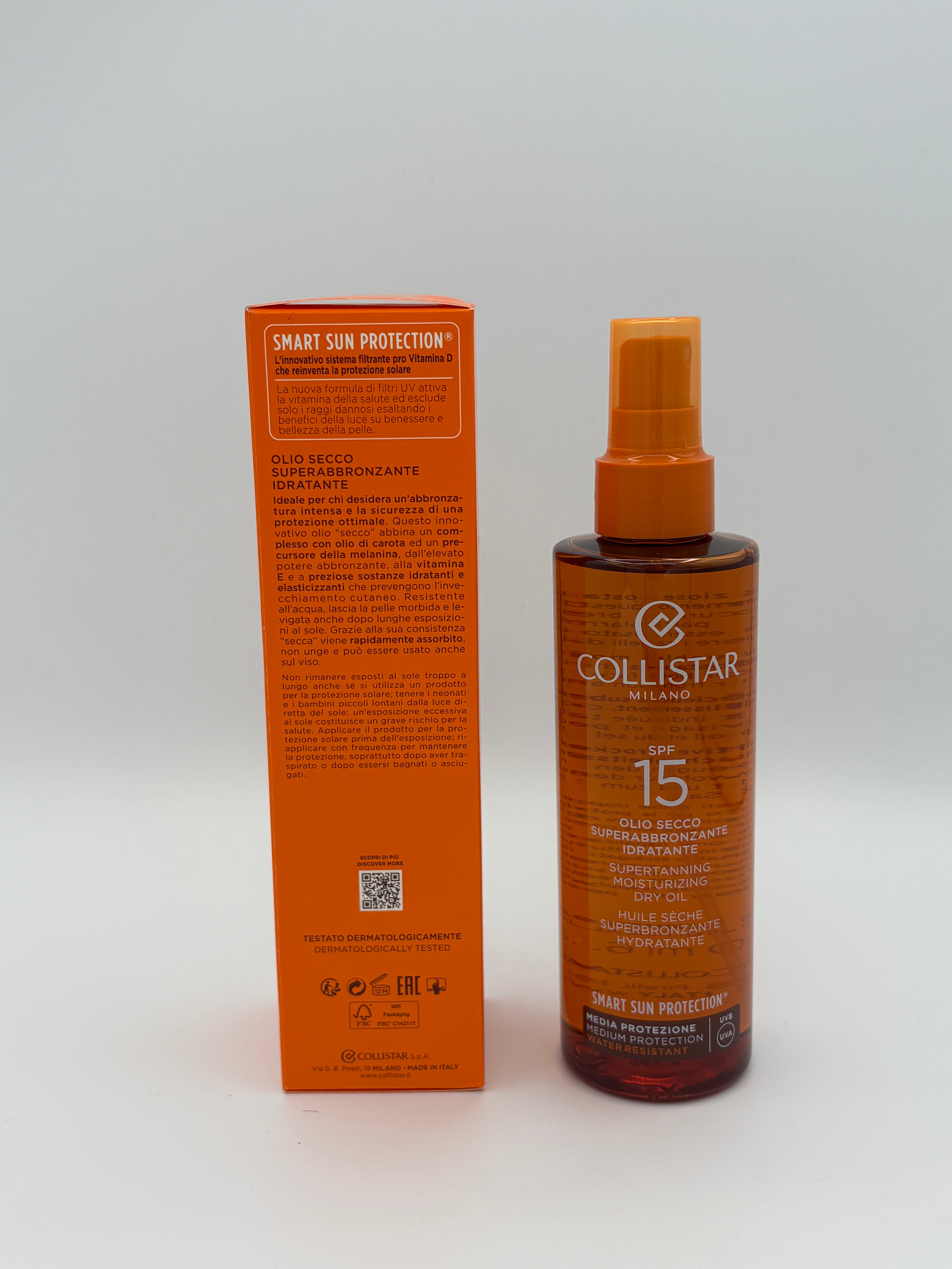 BLOCK36: ÖL	COLLISTAR	SPF 15 SONNENÖL TROCKEN SUPERBRÄUNEND FEUCHTIGKEITSSPENDEND