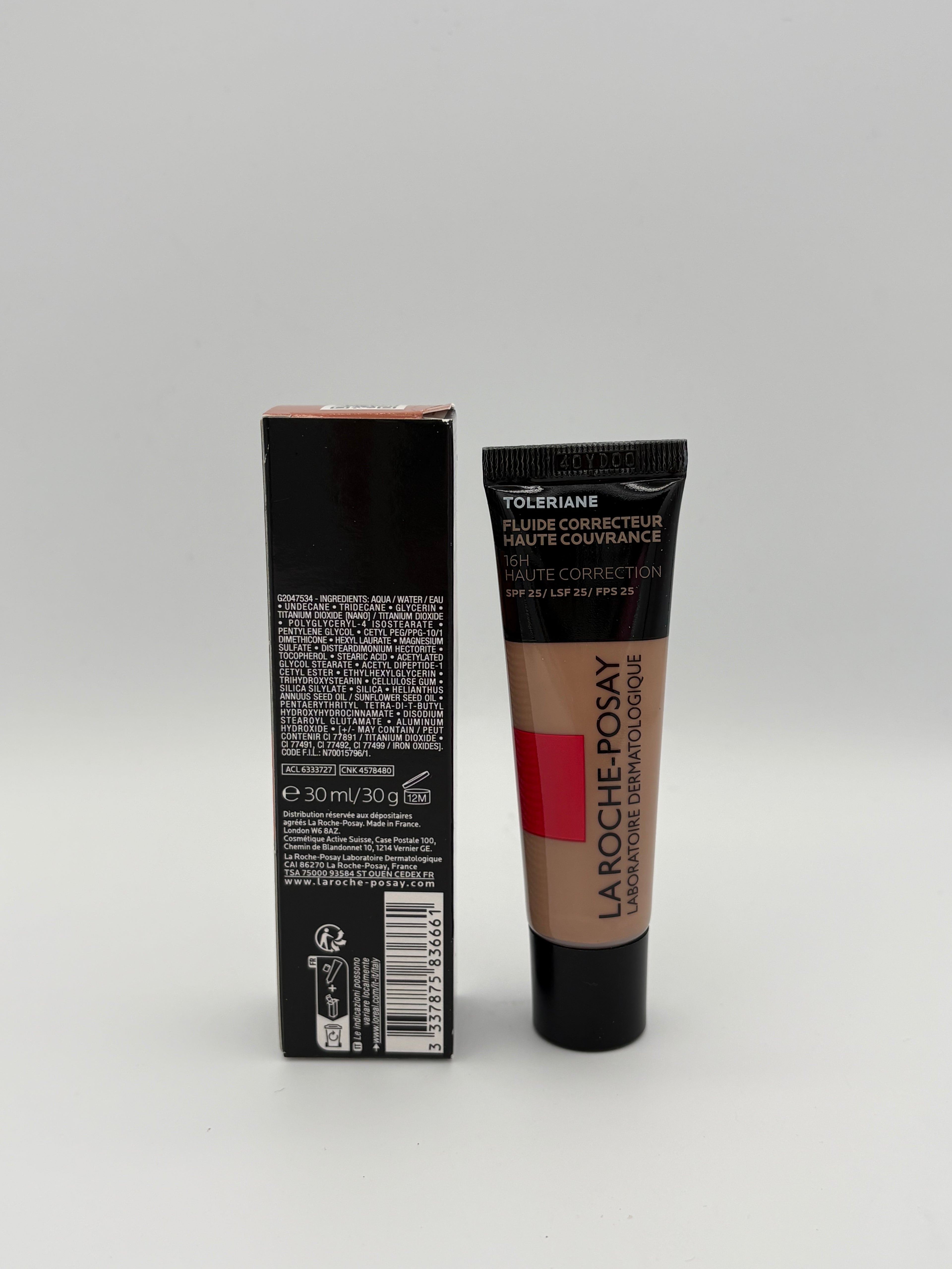 BLOCK36: FLUIDO	LA ROCHE POSAY	TOLERIANE FLUIDE CORRECTEUR  HAUTE  COUVRANCE SPF 25 TEINTE 14