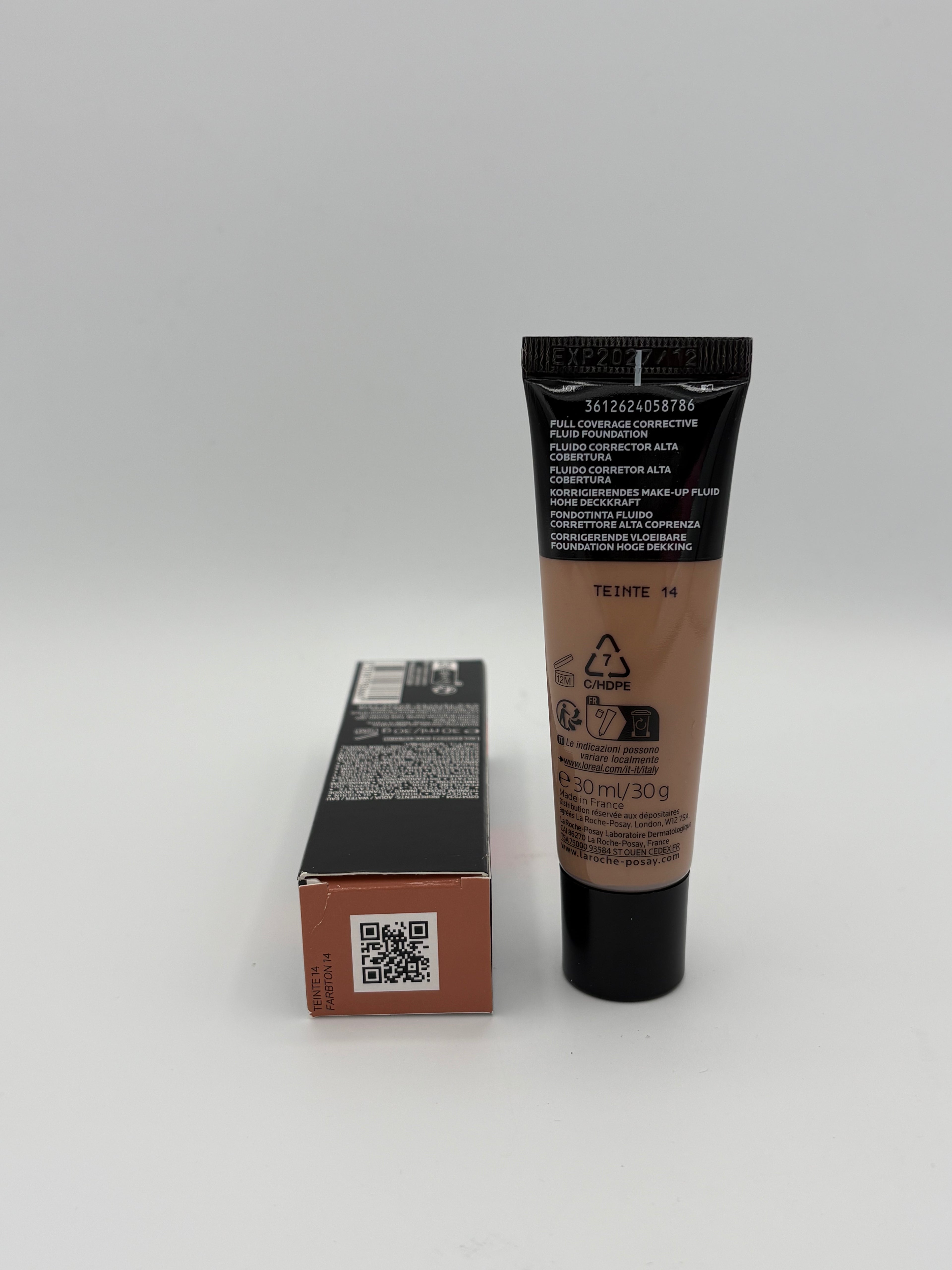 BLOCK36: FLUIDO	LA ROCHE POSAY	TOLERIANE FLUIDE CORRECTEUR  HAUTE  COUVRANCE SPF 25 TEINTE 14