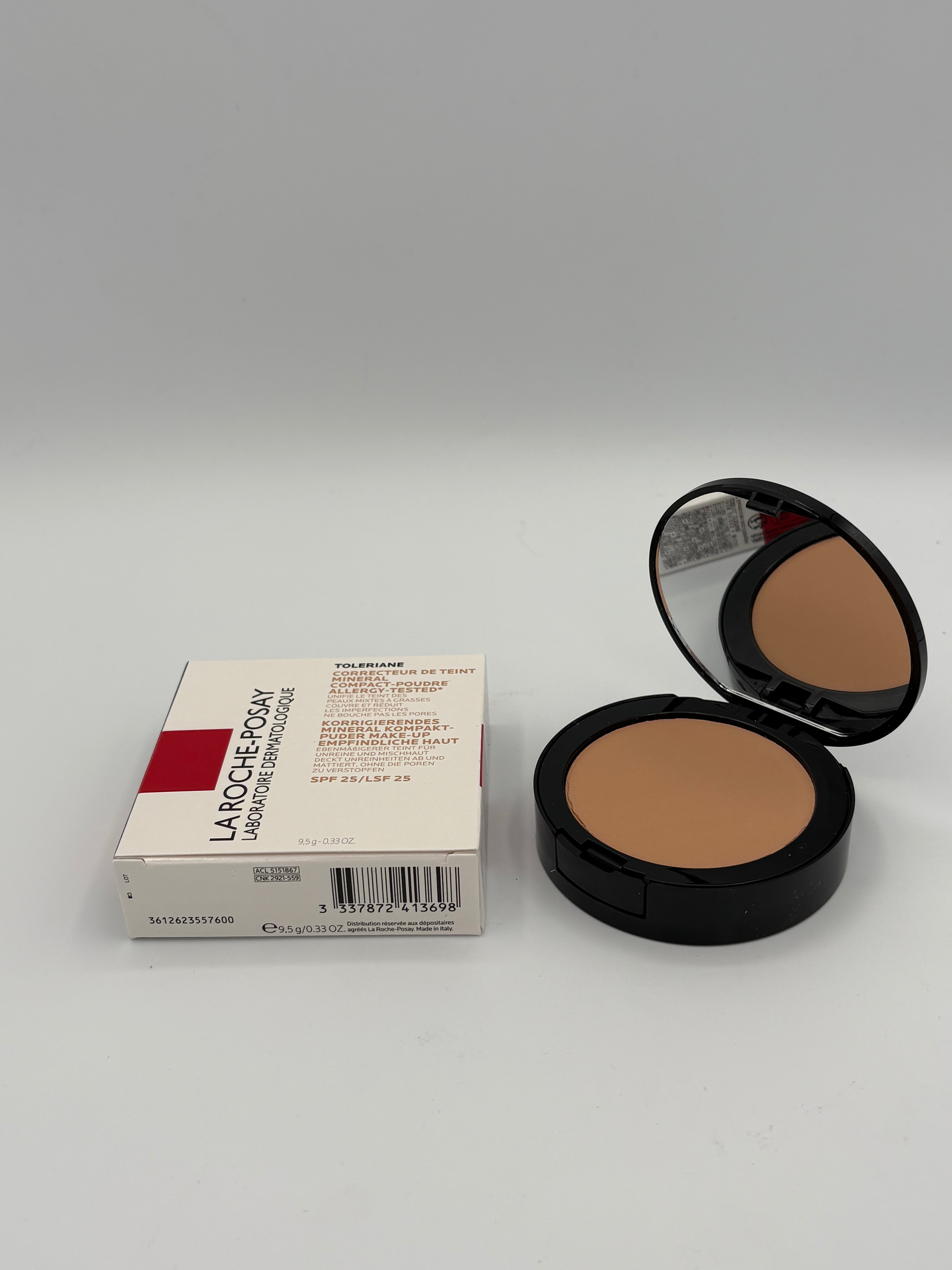 BLOCK36: KOMPAKTPUDER	LA ROCHE POSAY	TOLERIANE KORRIGIERENDES KOMPAKT-PUDER-MAKE-UP SPF 25 ROSÉ BEIGE 14