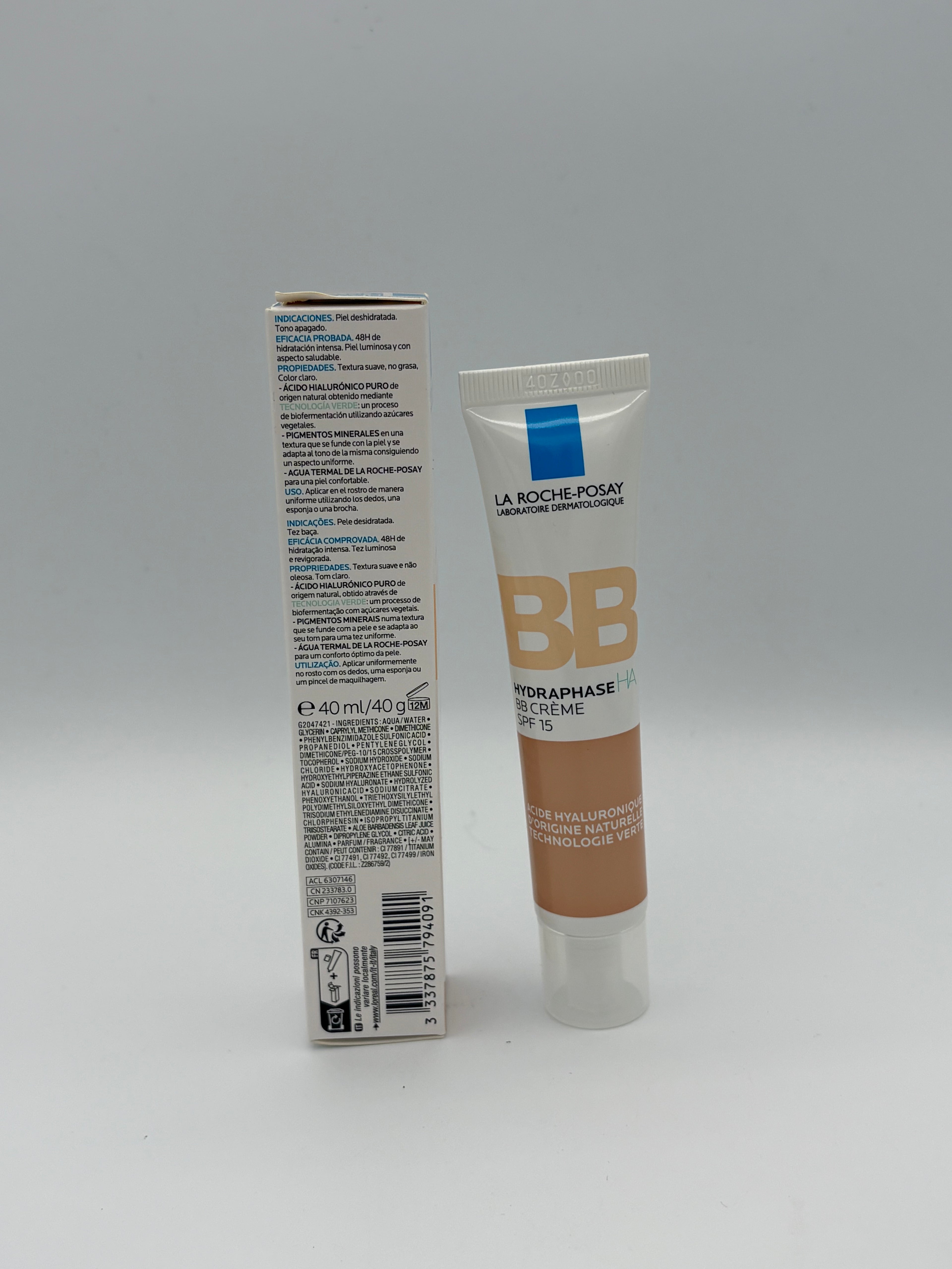 CREMA	LA ROCHE POSAY	BB HYDRAPHASE HA BB CREME SPF 15 LIGHT SHADE