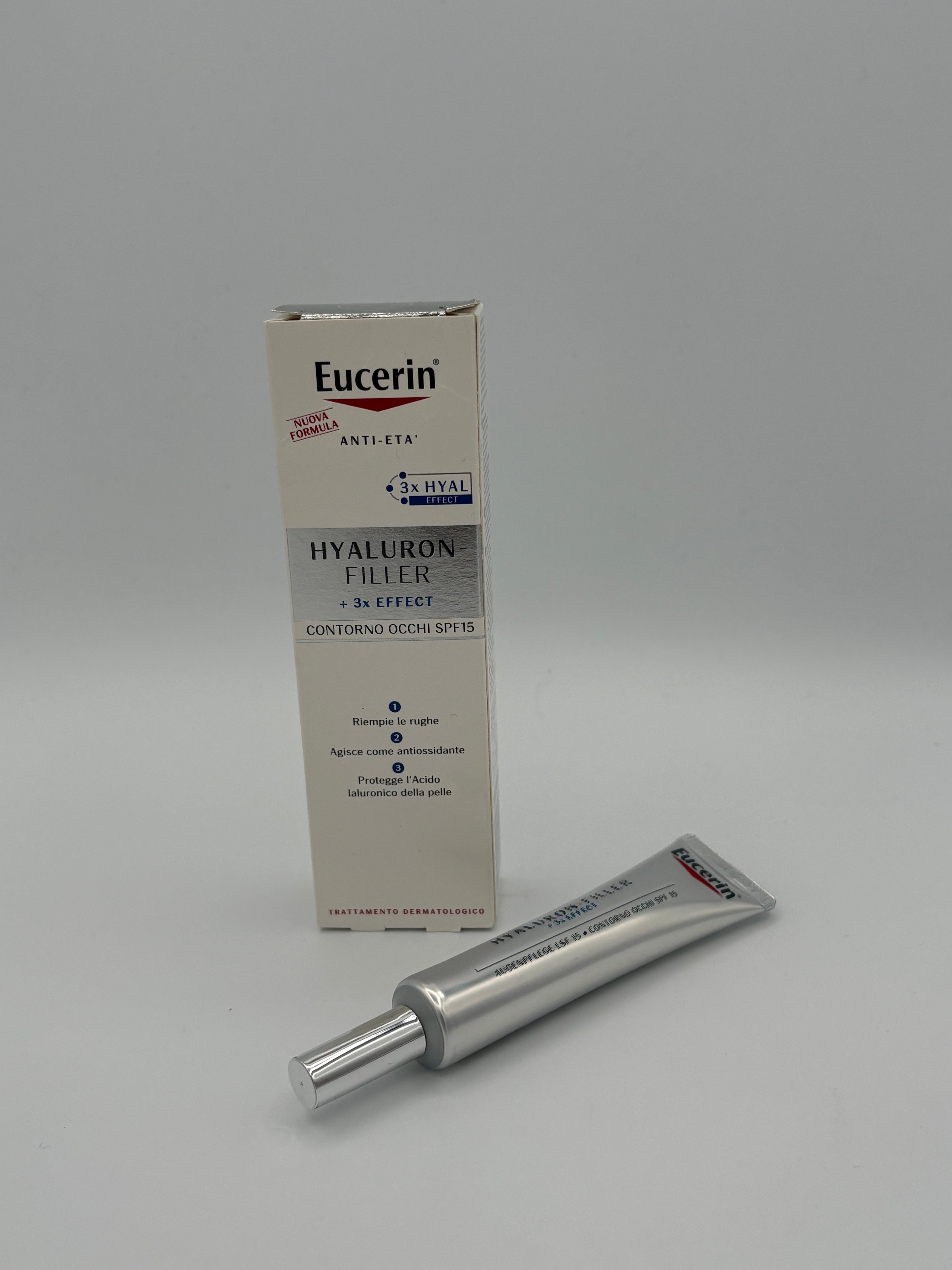 BLOCK36: CREMA	EUCERIN	HYALURON FILLER+3X EFFECT CONTORNO OCCHI SPF 15