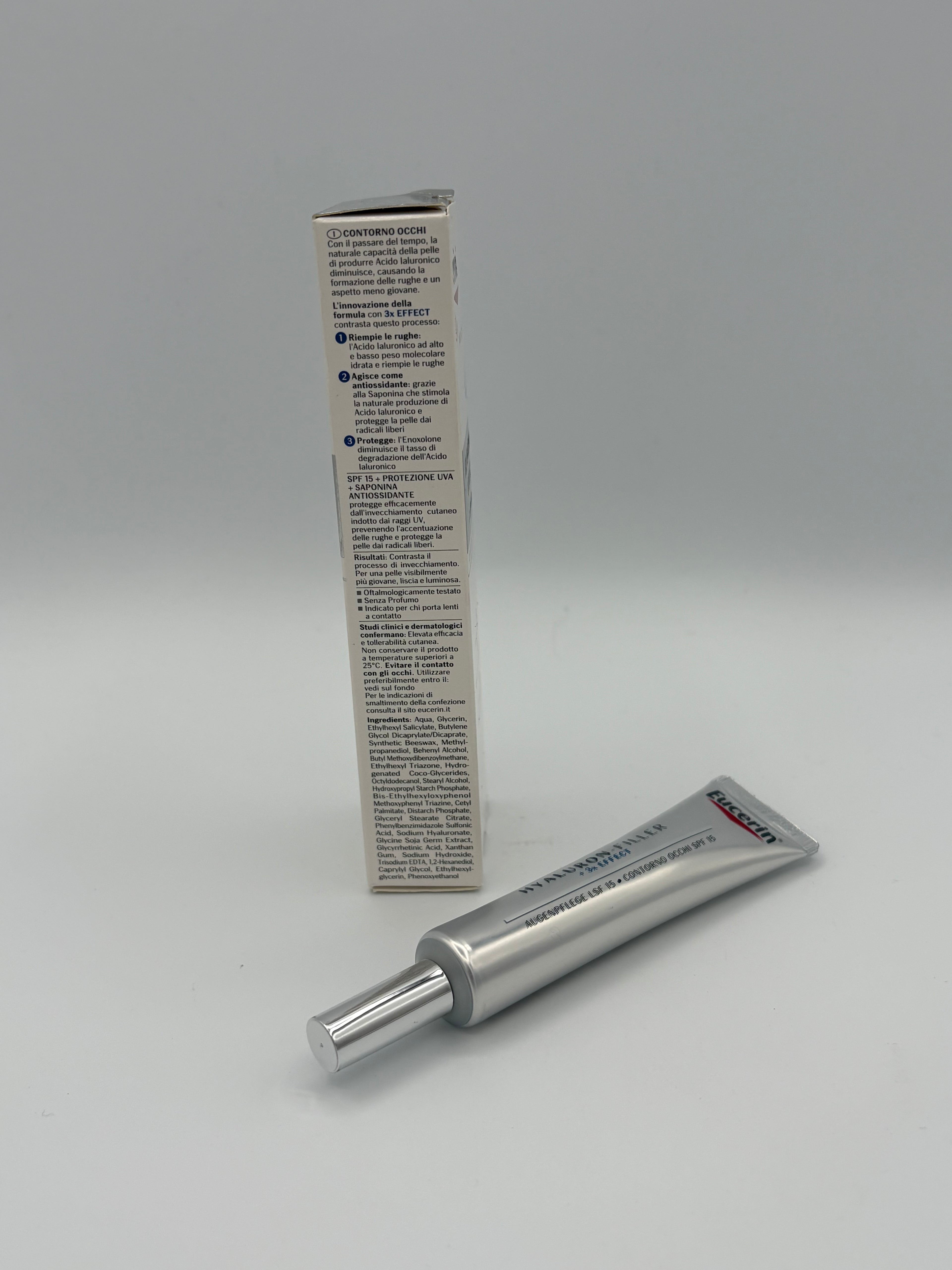 BLOCK36: CREMA	EUCERIN	HYALURON FILLER+3X EFFECT CONTORNO OCCHI SPF 15