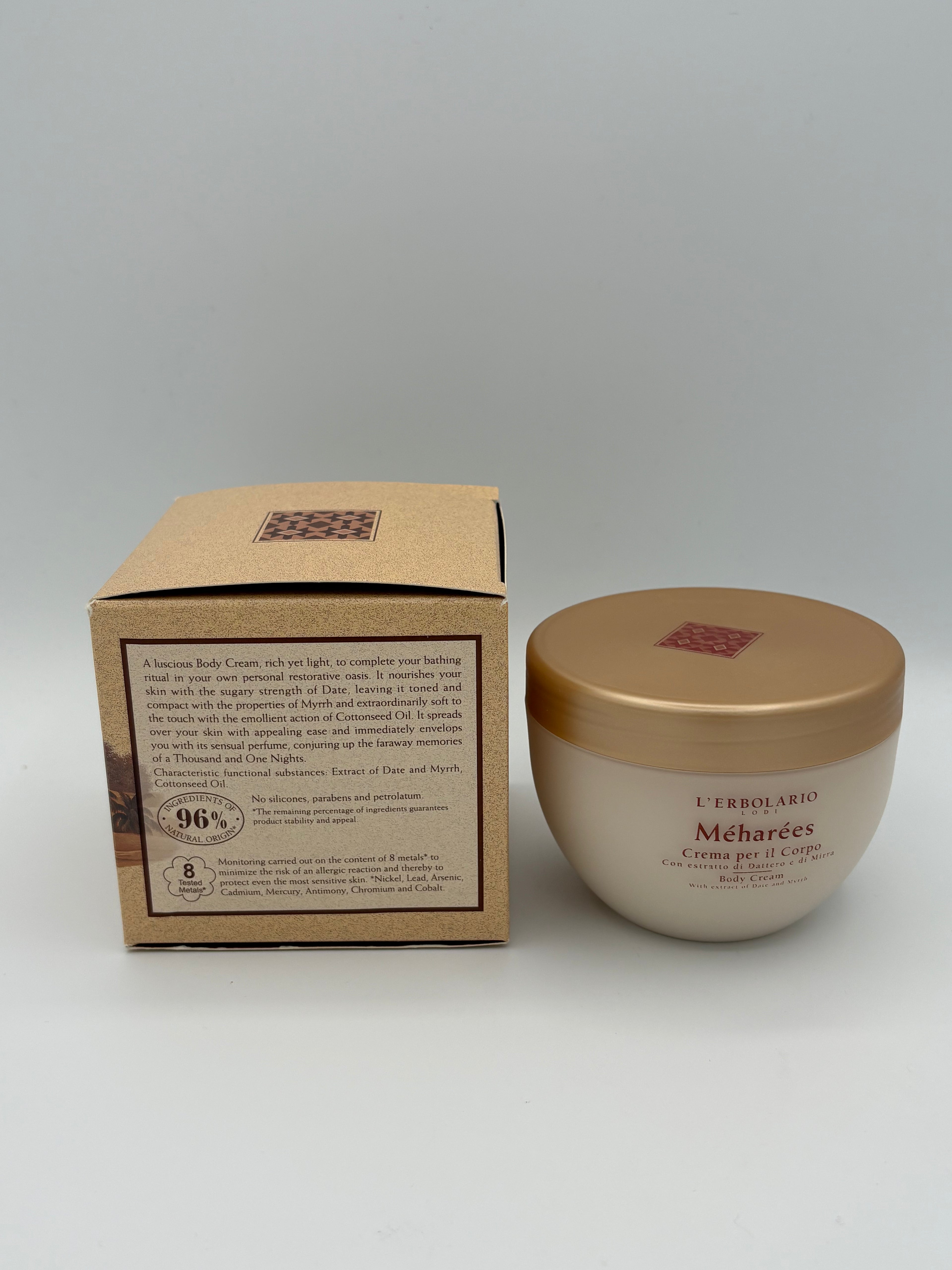 BLOCK36: CREAM	L'ERBOLARIO	BODY CREAM WITH DATE AND MYRRH EXTRACT