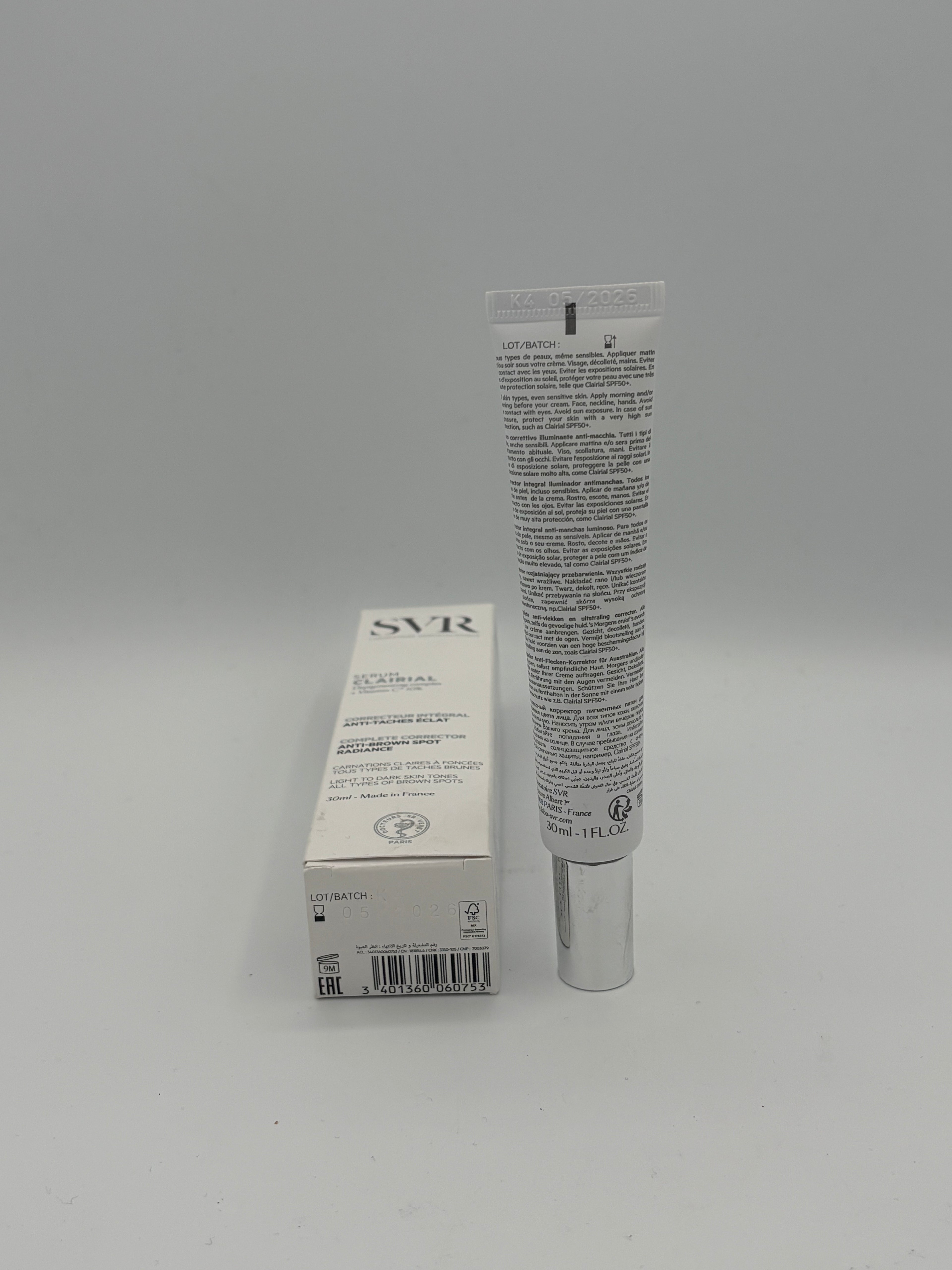 BLOCK36: SIERO	SVR	CLARIAL SERUM COMPLETE CORRECTOR BRIGHTENING FACE SERUM 30ml