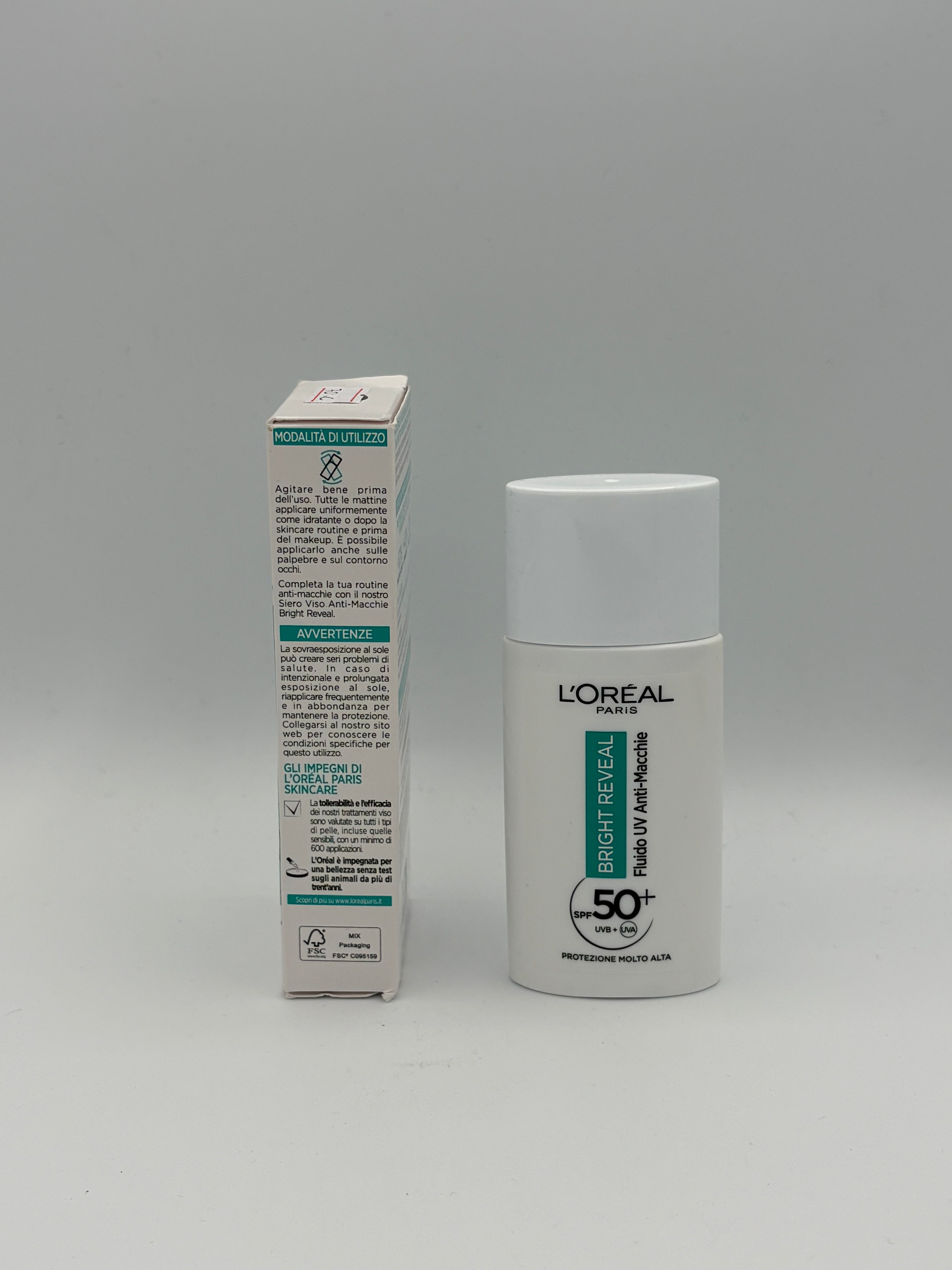 BLOCK36: CREMA	L'OREAL	BRIGHT REVEALNIACINAMIDE + LHA SPF 50+