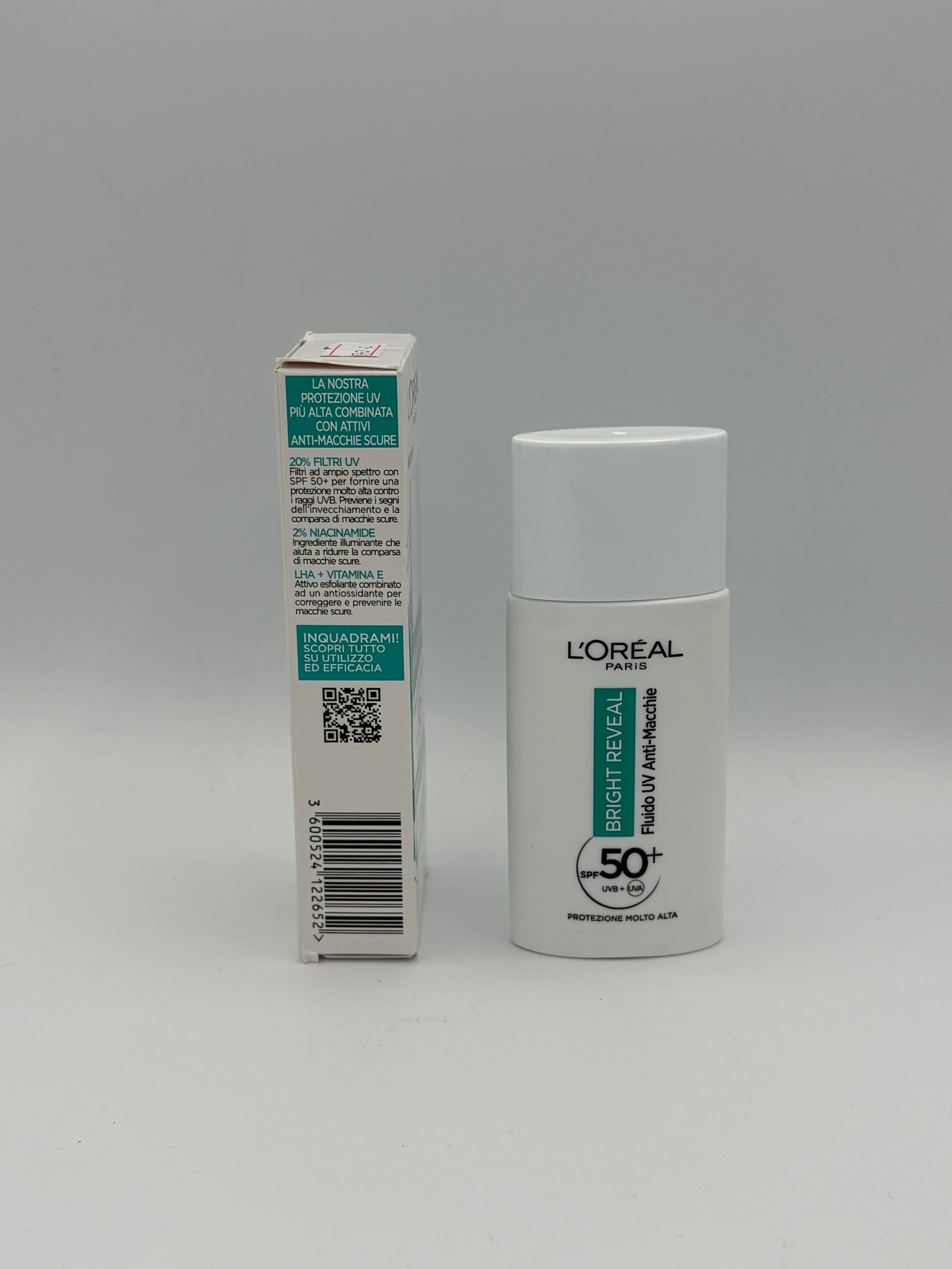 BLOCK36: CREMA	L'OREAL	BRIGHT REVEALNIACINAMIDE + LHA SPF 50+
